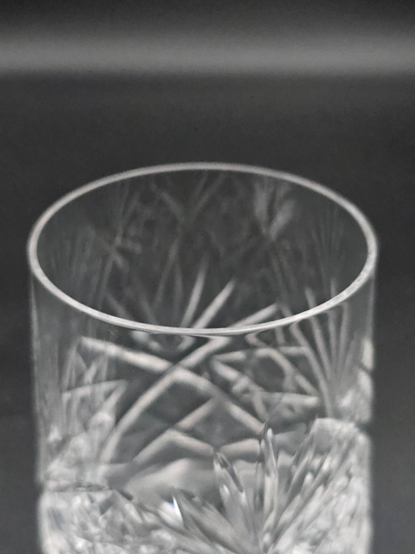 Lovely pair of Small Crystal Tumblers 175ml 9cm tall