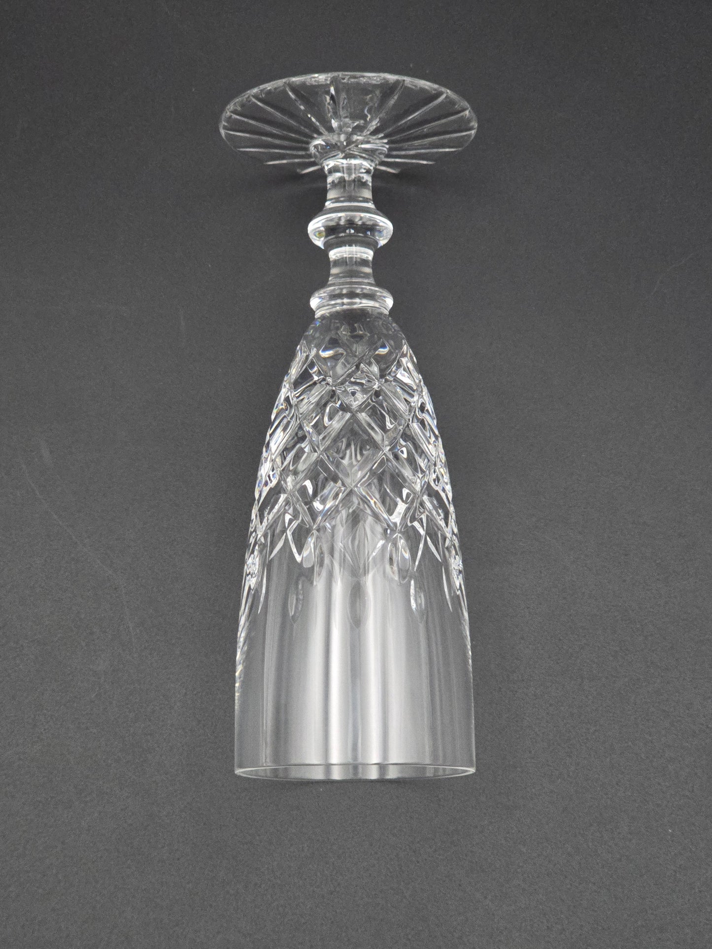 Set of 4 small Crystal Champagne flutes. 120ml