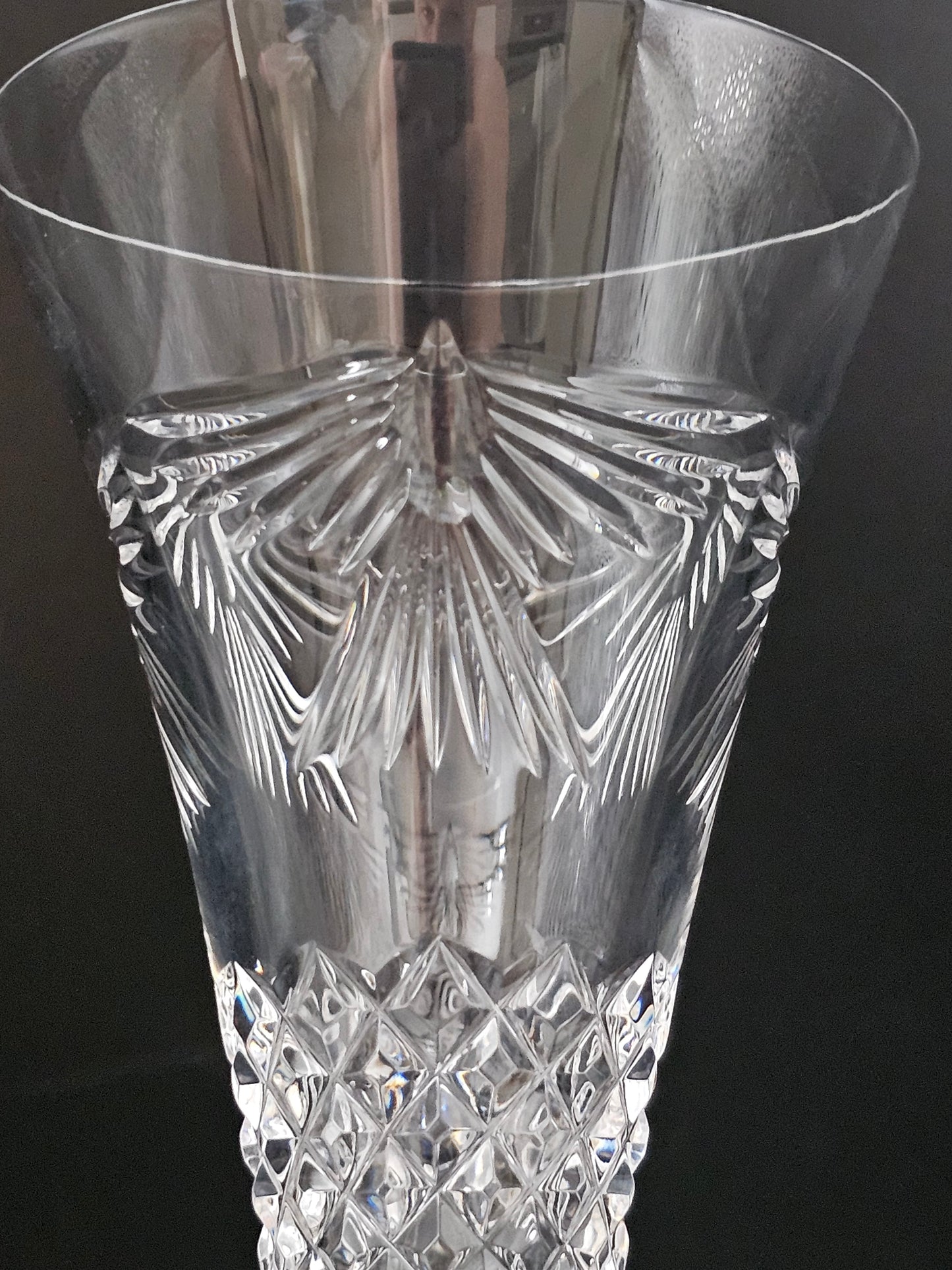 Waterford Crystal Glass Happiness Single  Champagne Flute. 23.5cm