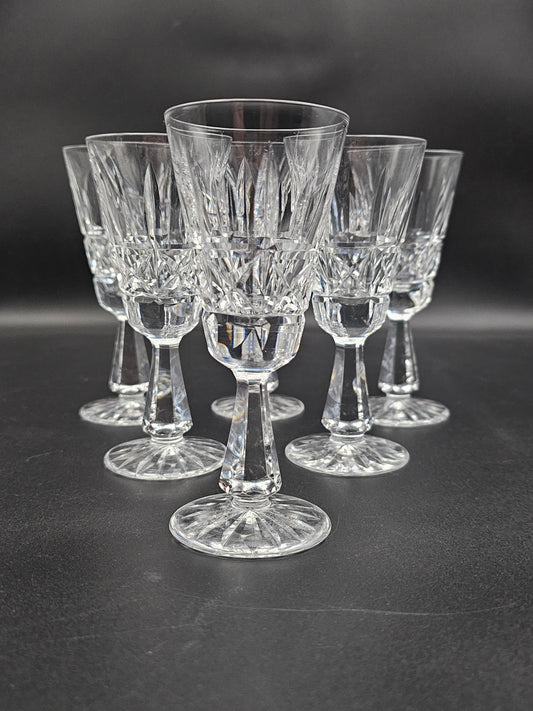 Set of 6 Crystal liqueur sherry glasses 100ml