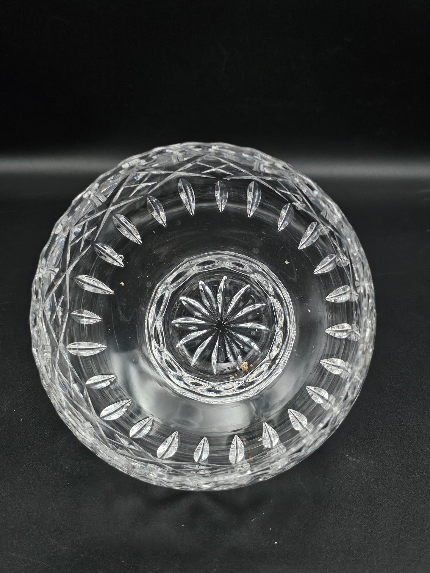 Small Crystal Rose bowl Posy Flower bowl 12cm wide