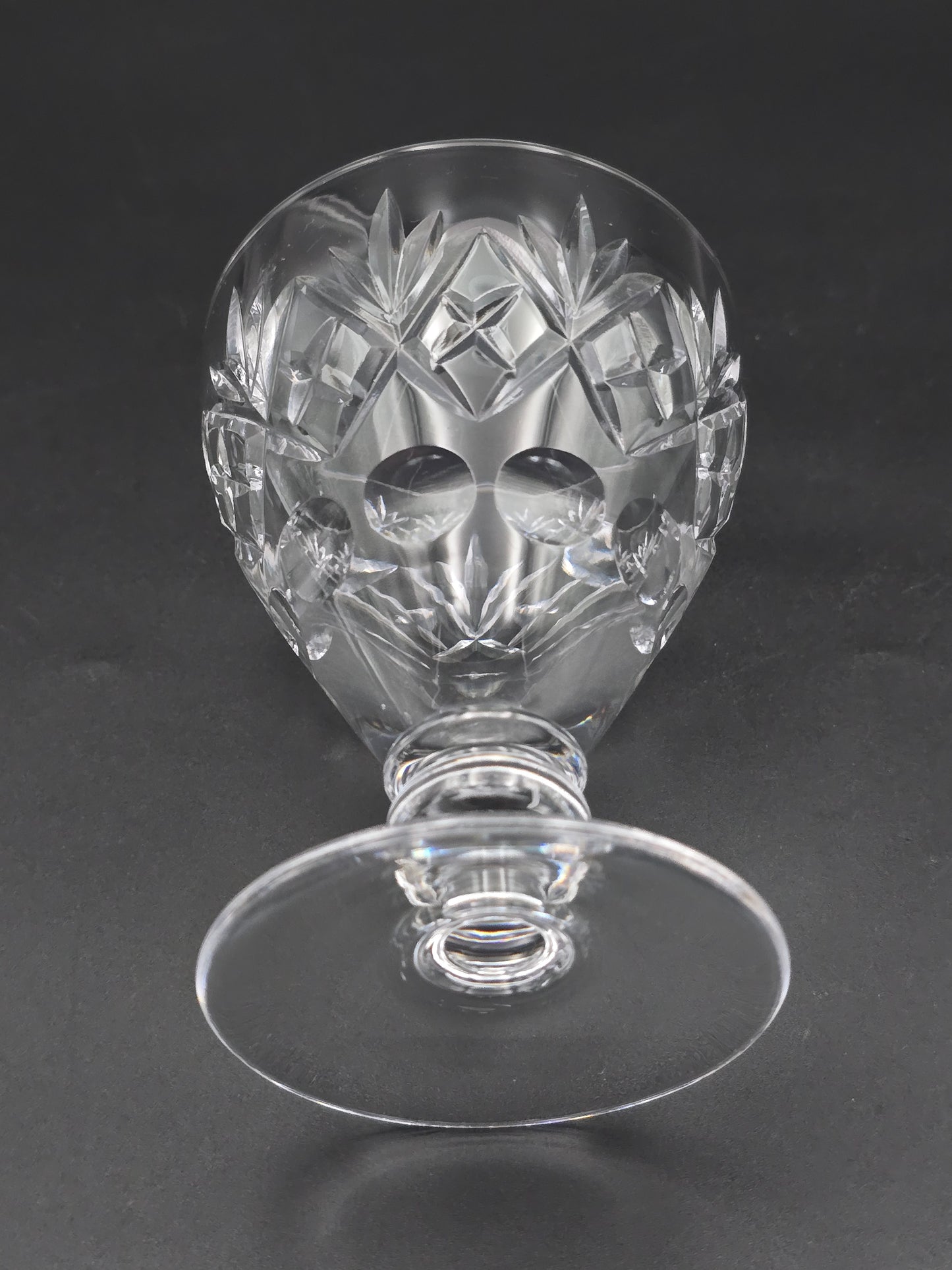 Royal Doulton Georgian Pattern set of 6 Crystal Wine goblets 250ml