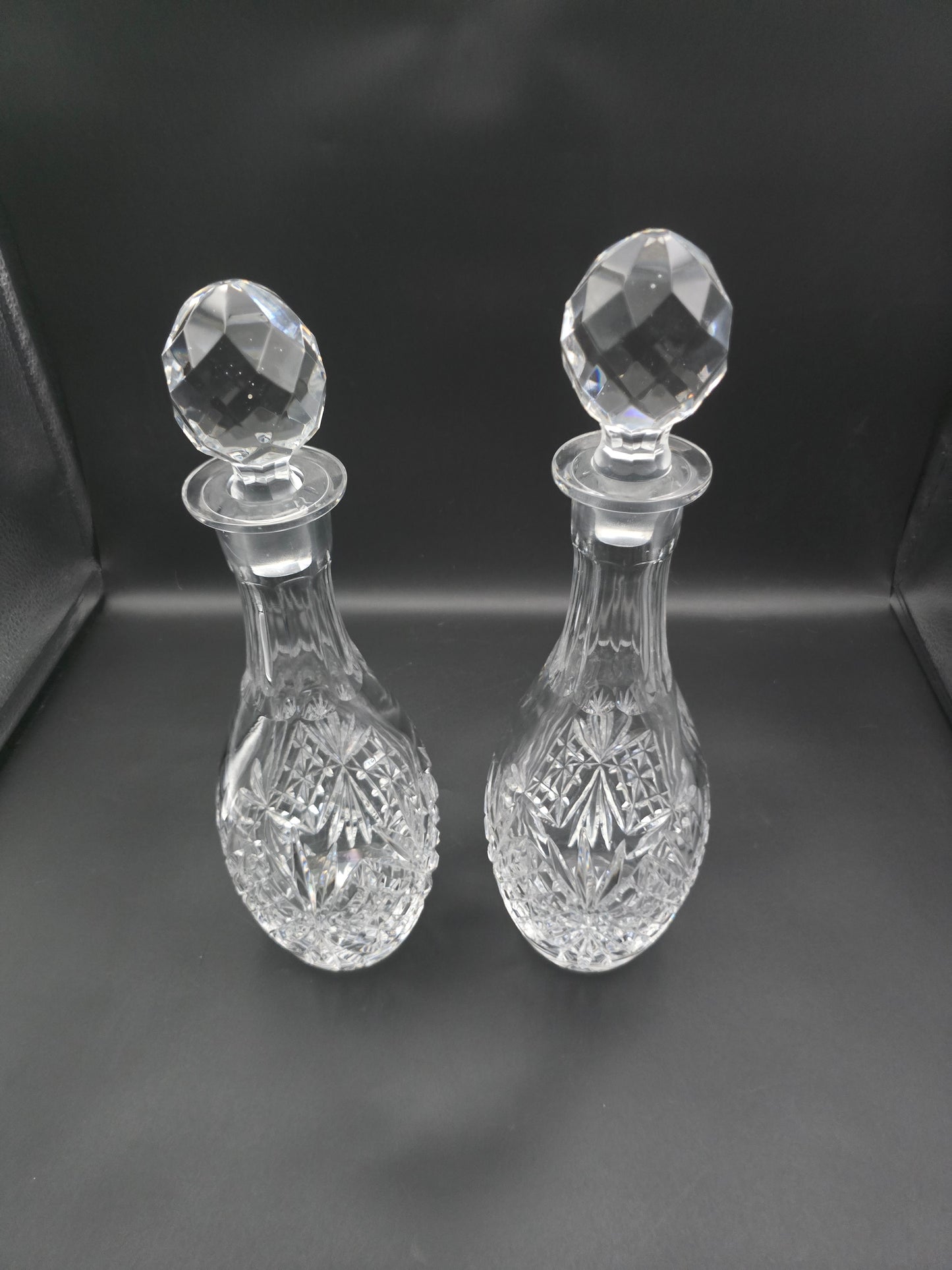 Beautiful pair of Crystal Decanters