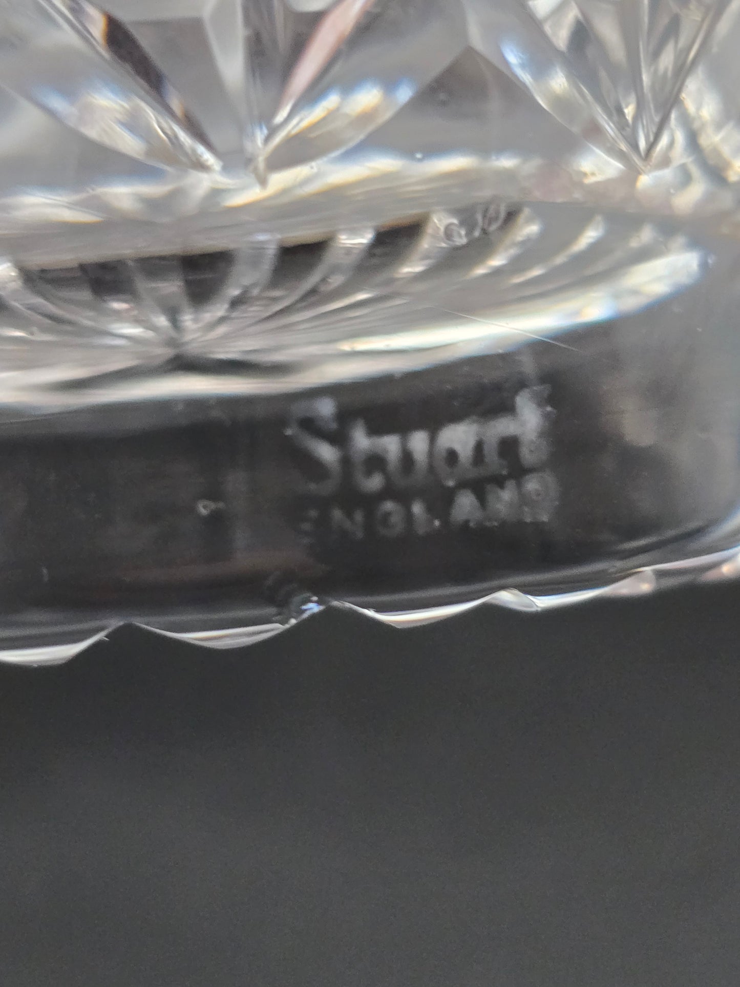 Set of 6 Stuart Crystal ‘Westbury’ Tumblers – 10oz – Star Cut Base – Signed Vintage Glasses – Heavy Bottom, Clear Ring – Immaculate Condition