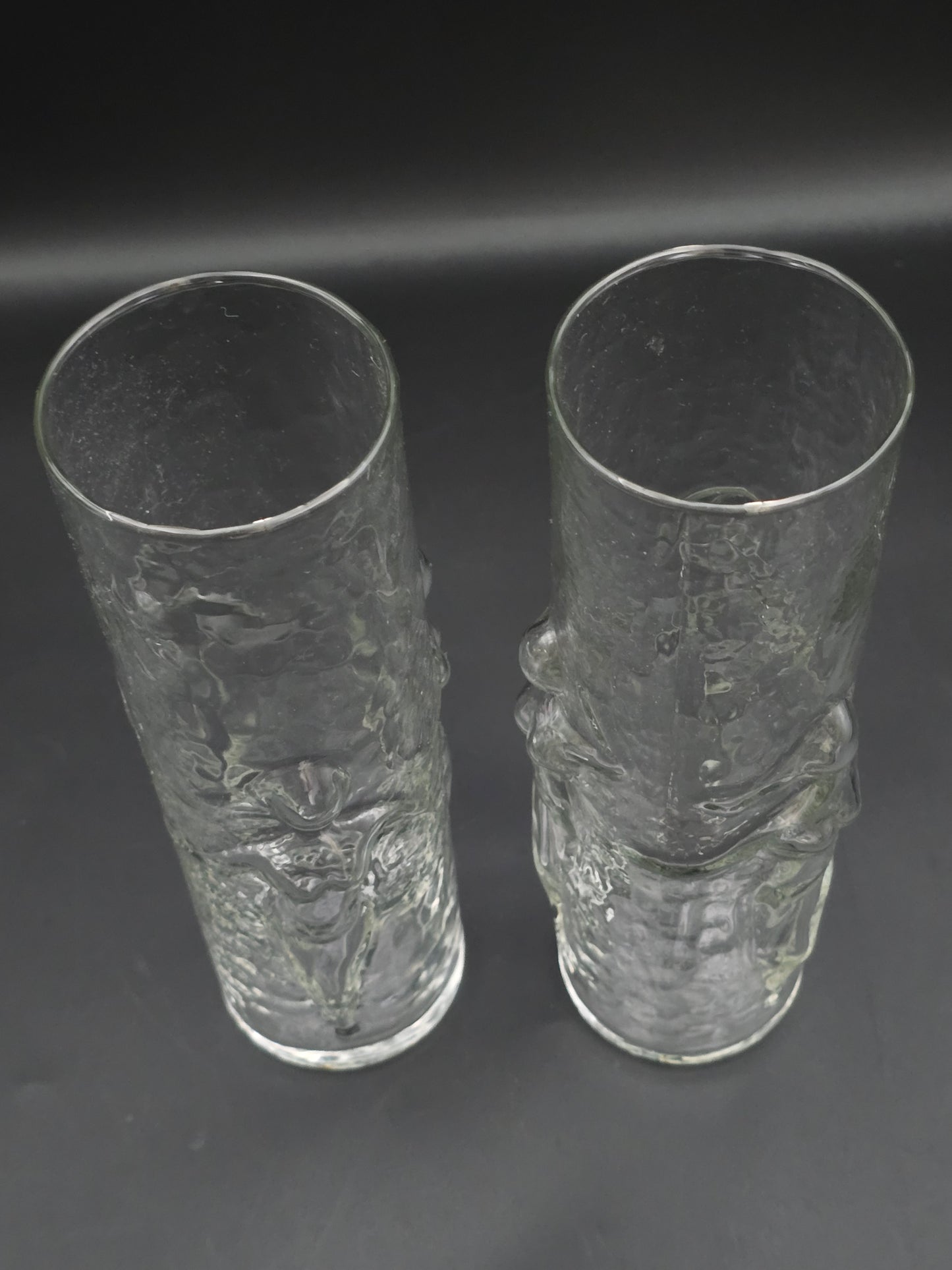 2 Vintage La Femme 3D Beer glasses Naked Lady by Libbey Glass Co.