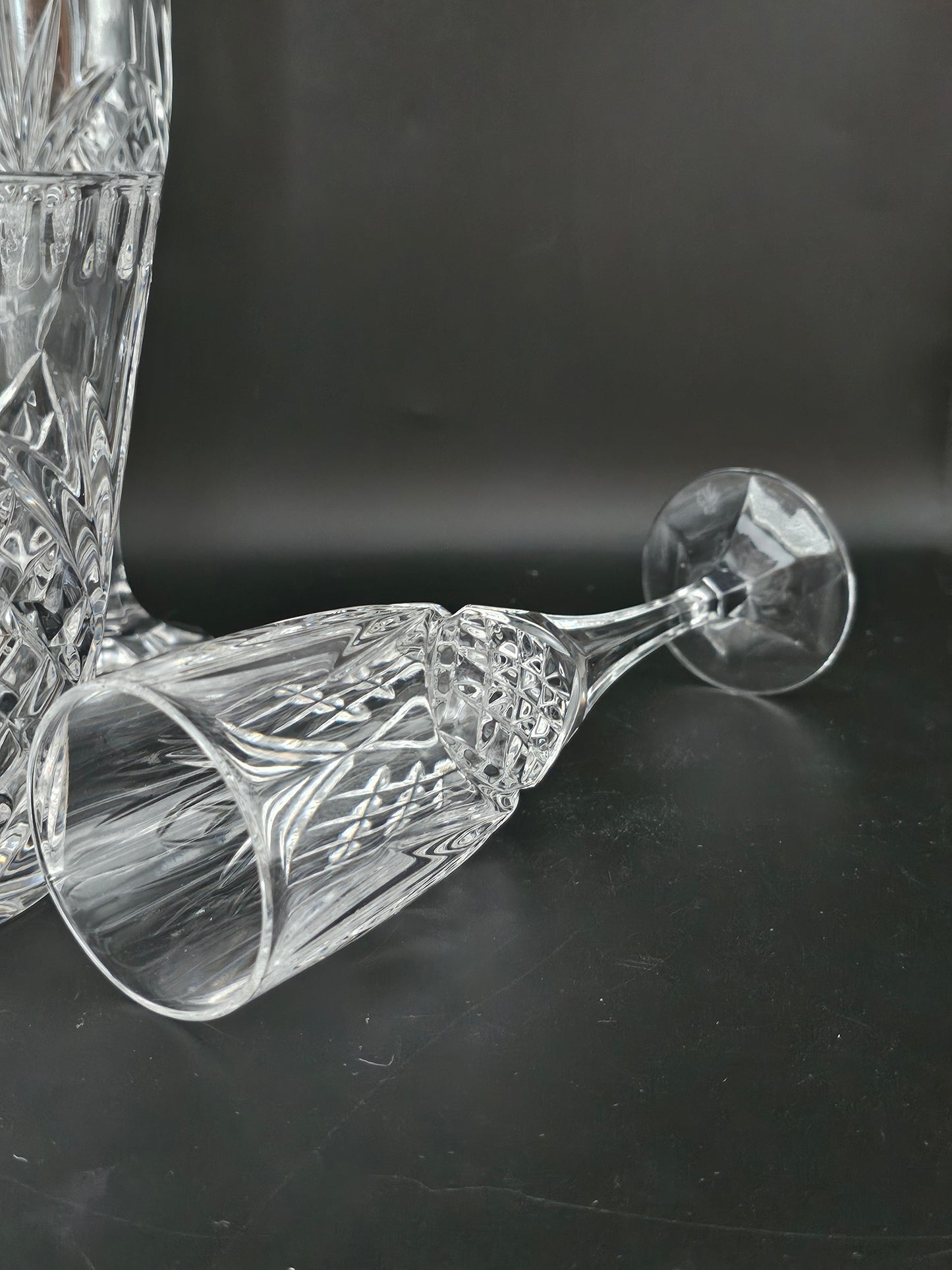 Royal Doulton Crystal Champagne Flutes & Ice Bucket set.