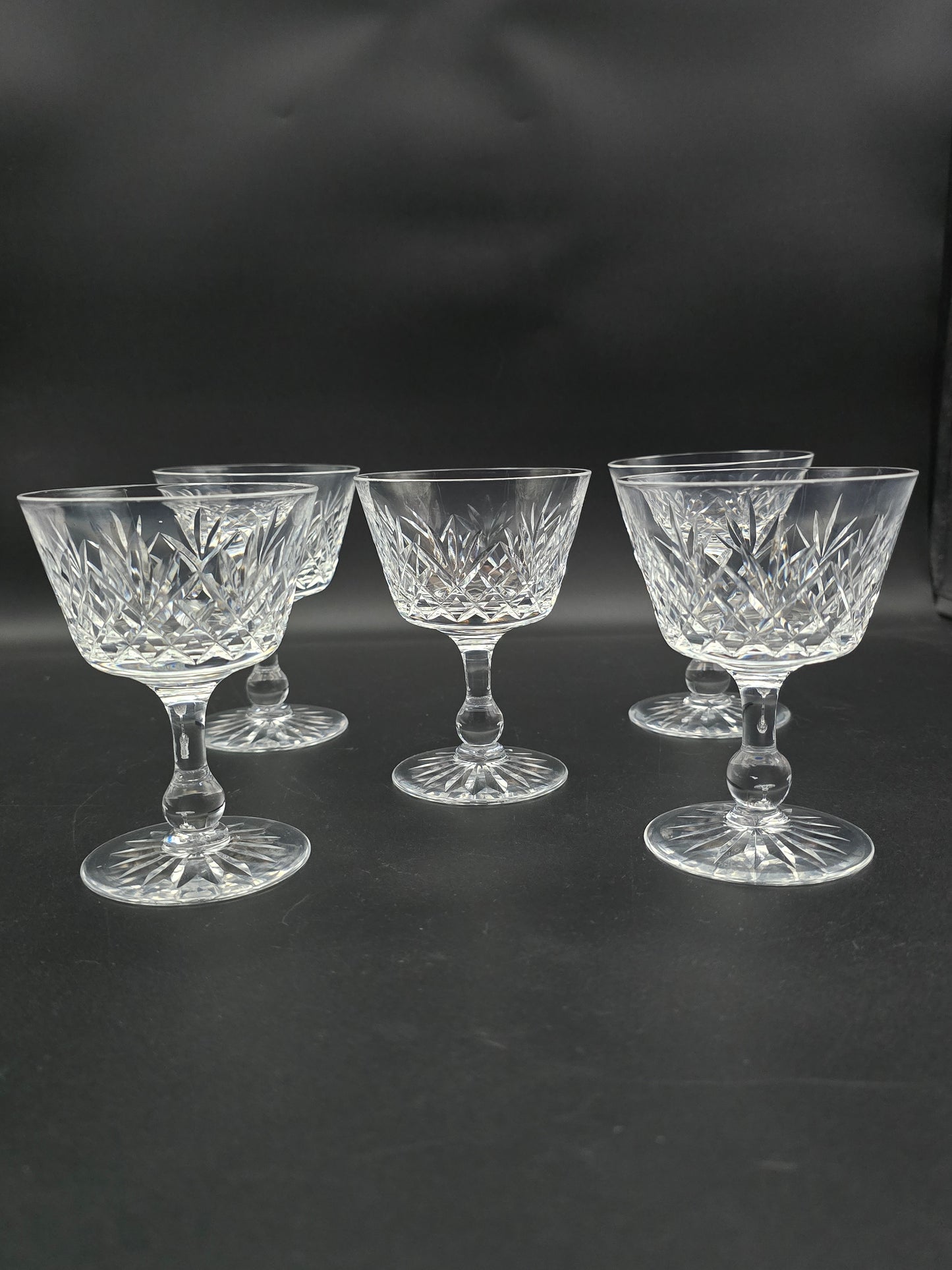 Set of 5 Richardson Crystal Champagne Coupes 150ml