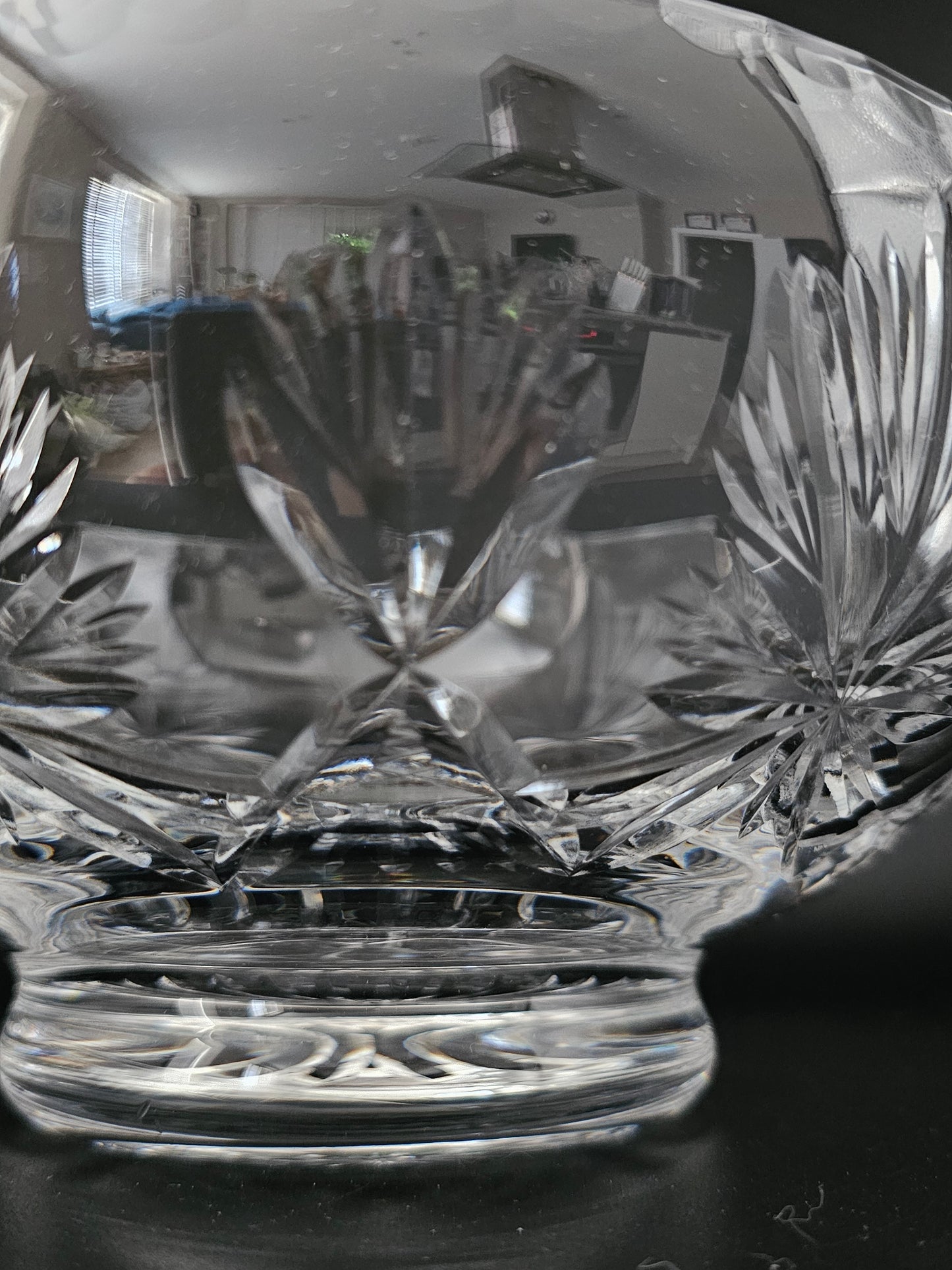 Edinburgh Crystal Glass Salad Bowl. Star Of Edinburgh Classic collection