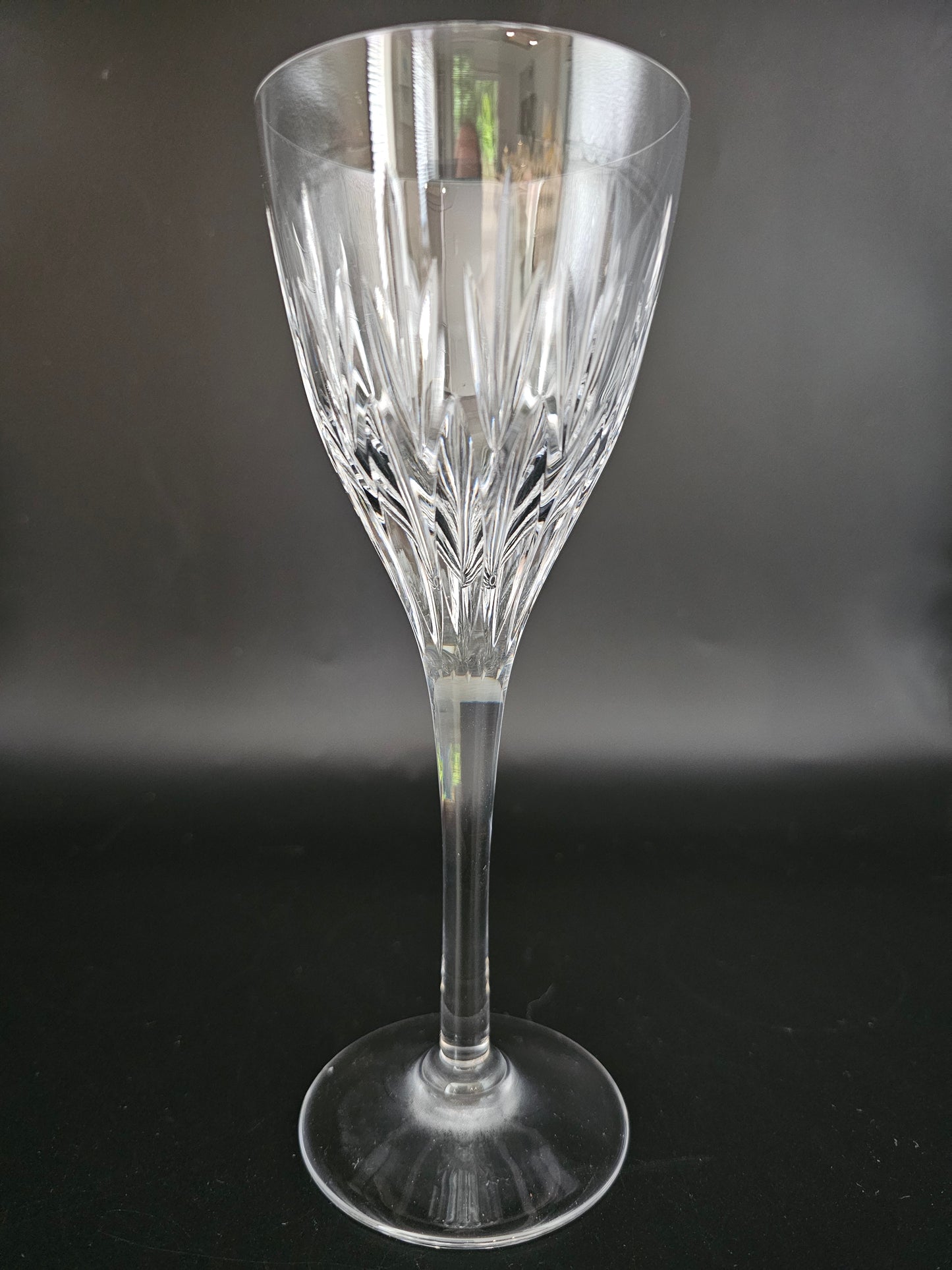 Set of 6 Tall Stemmed Crystal Sherry glasses / small wine glasses.