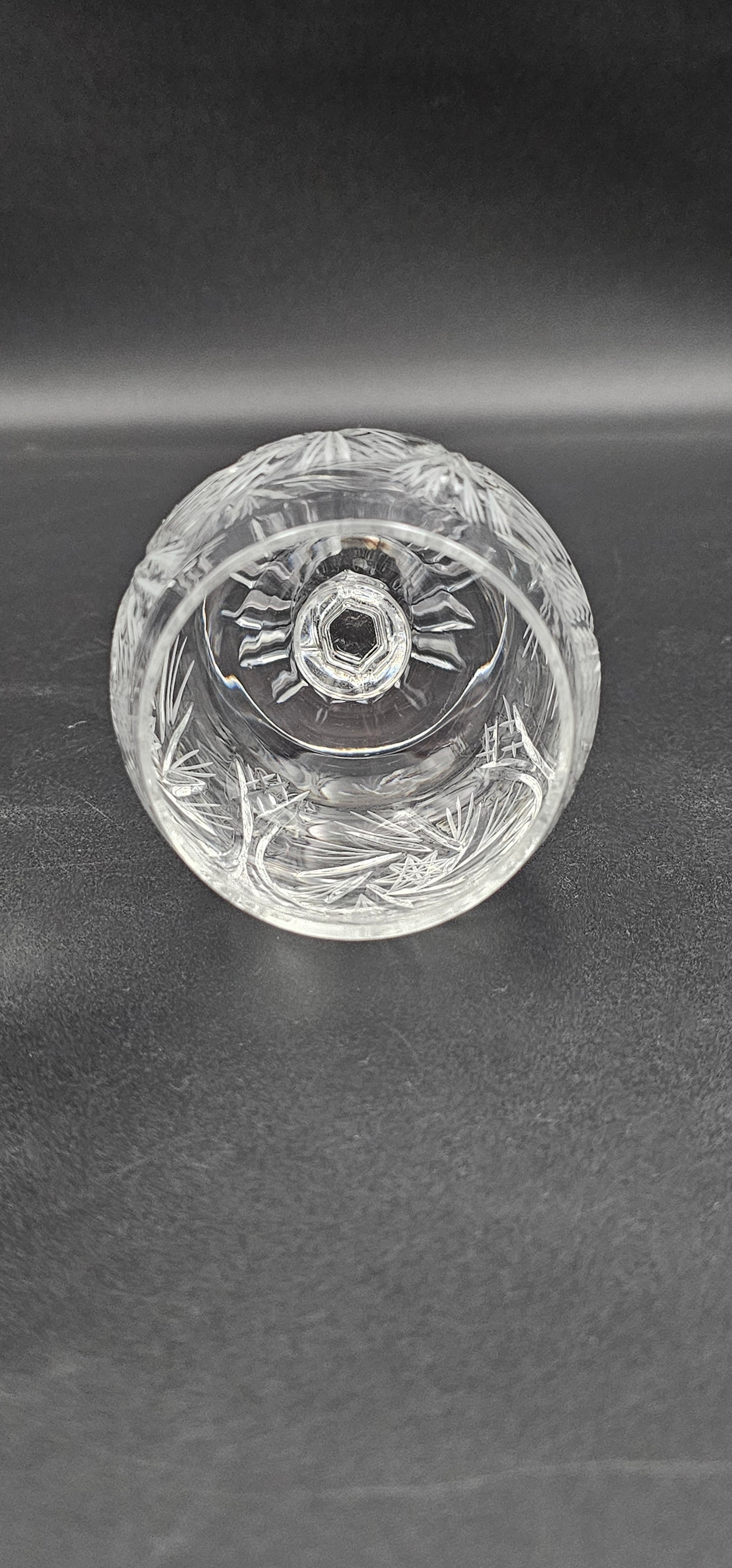 Set of 6 brandy or Cognac Crystal glasses 7oz