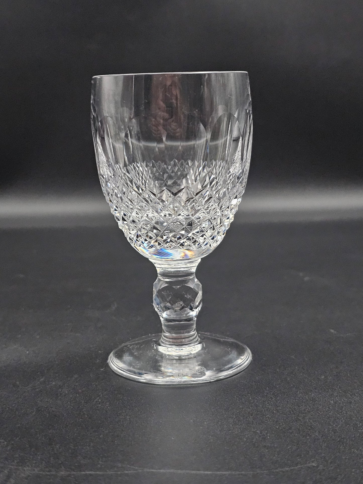 Waterford Colleen Pattern Irish Crystal short knopped stem liqueur glasses 120ml