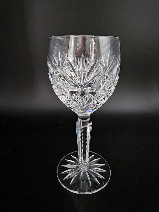 Beautiful cut Single Crystal Wine Glass. 150ml