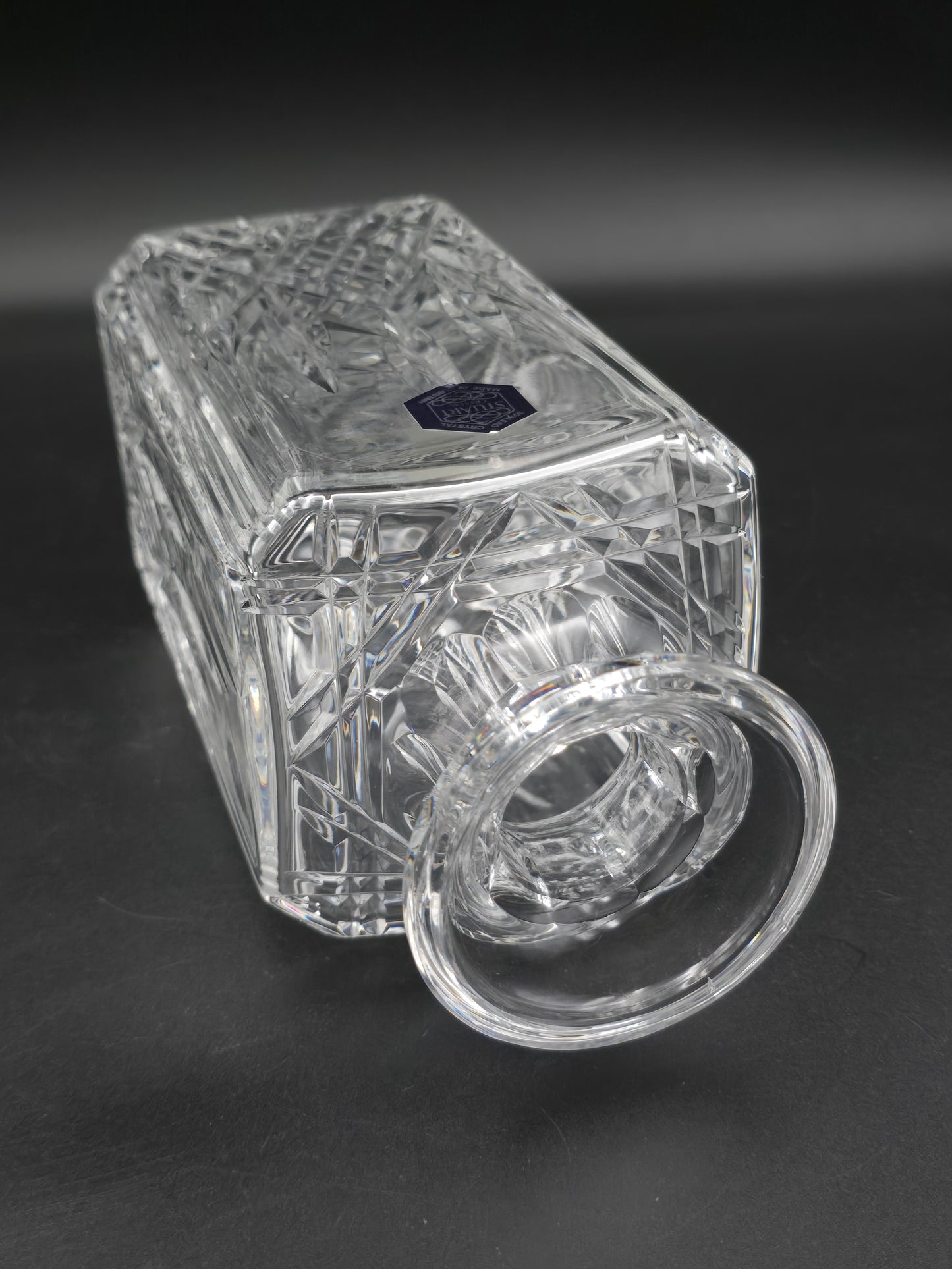 Stuart Crystal Hamilton Pattern Decanter with Stopper in Original Box