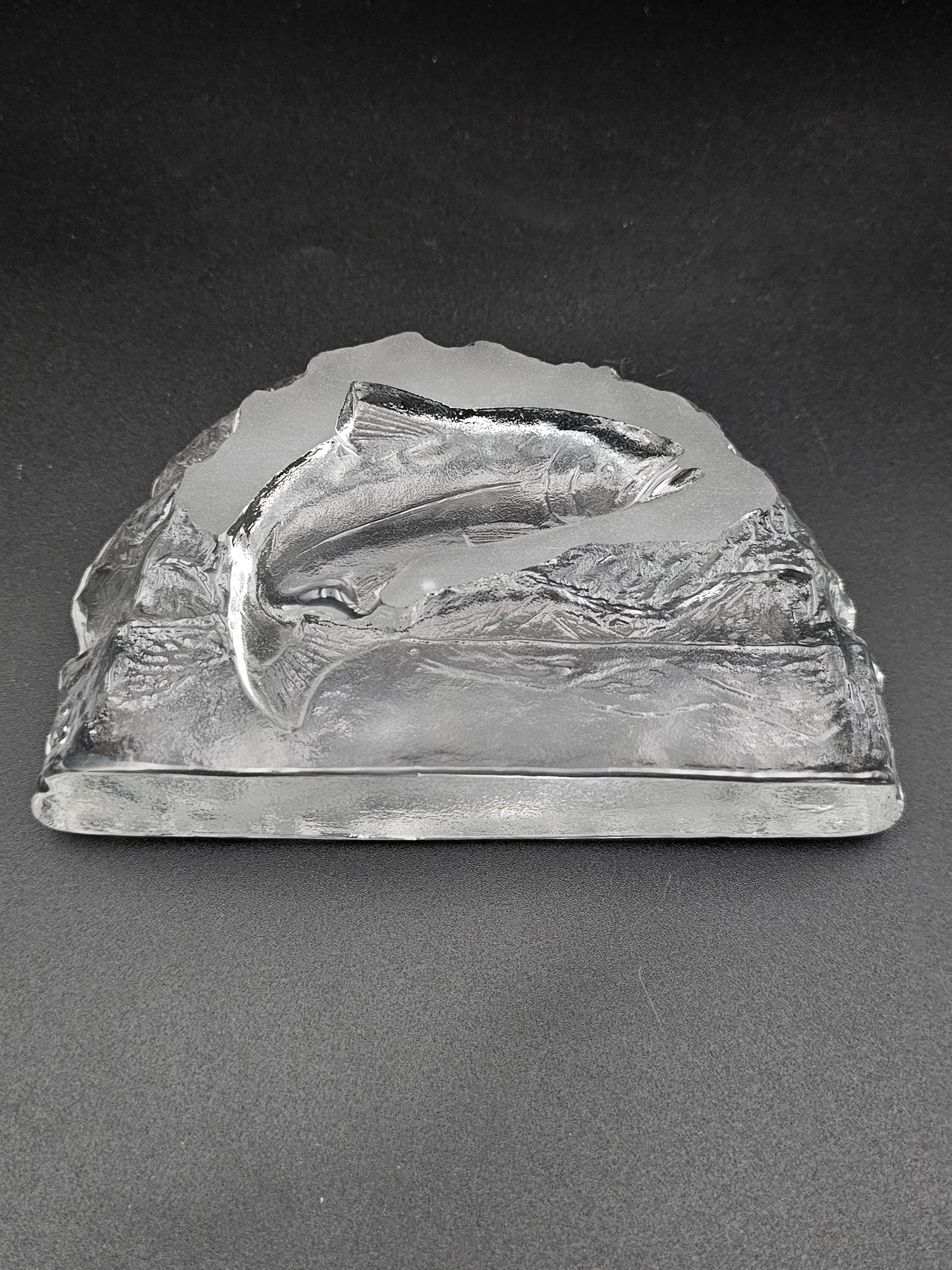 Edinburgh Crystal Fish paperweight ornament