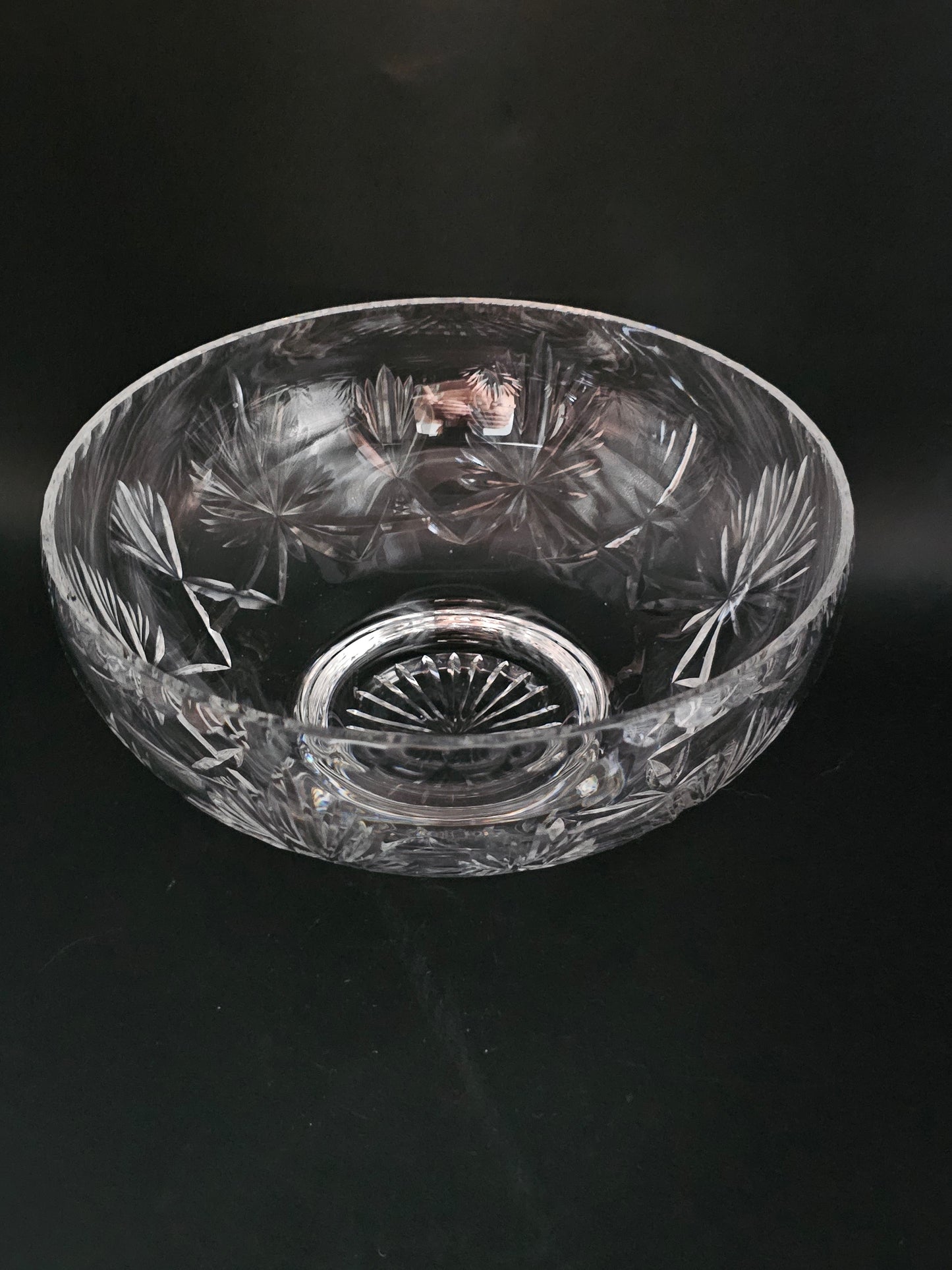 Edinburgh Crystal Glass Salad Bowl. Star Of Edinburgh Classic collection