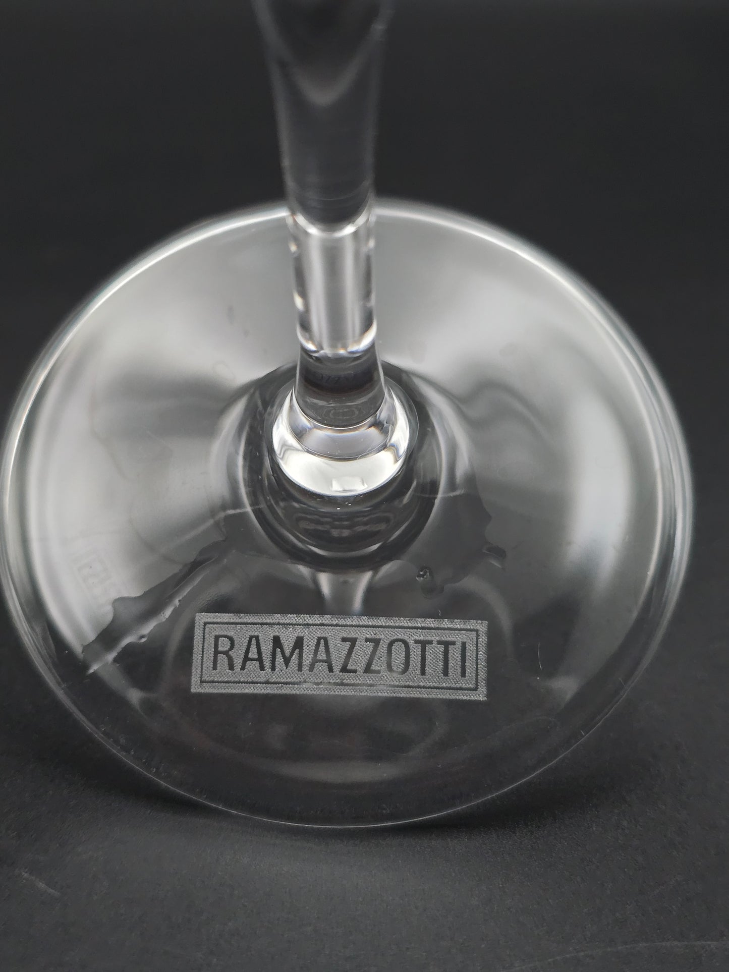 Set of 6 Ramazzotti Aperitivo Rosato Crystal Glasses. 550ml 22.5cm tall.