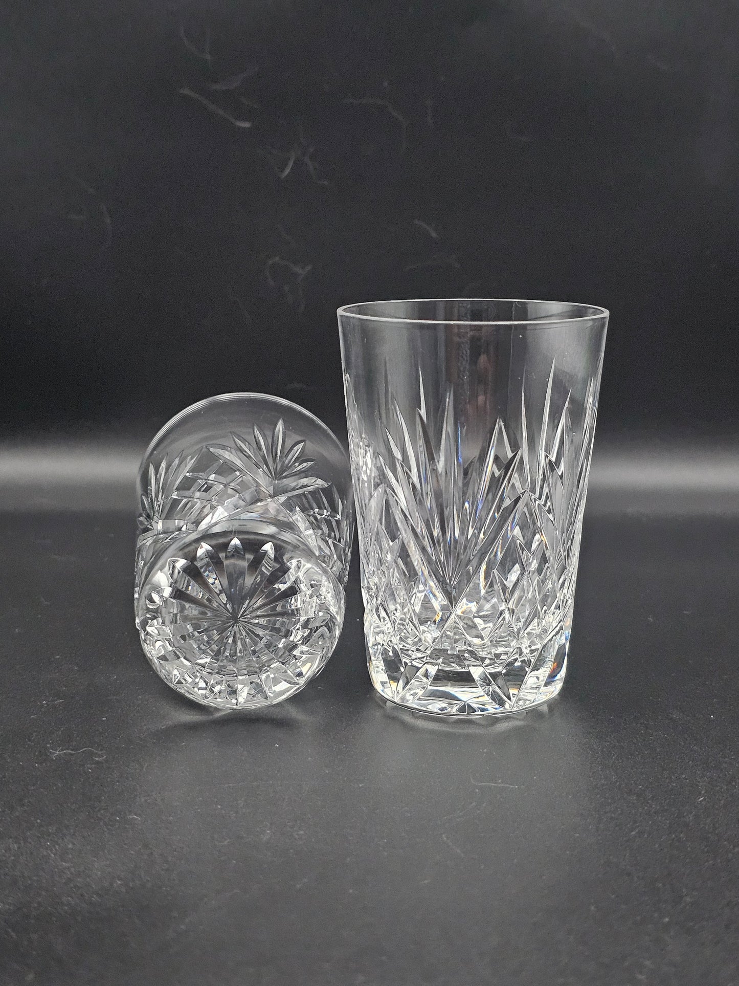 Pair of Small vintage Crystal glasses. 200ml