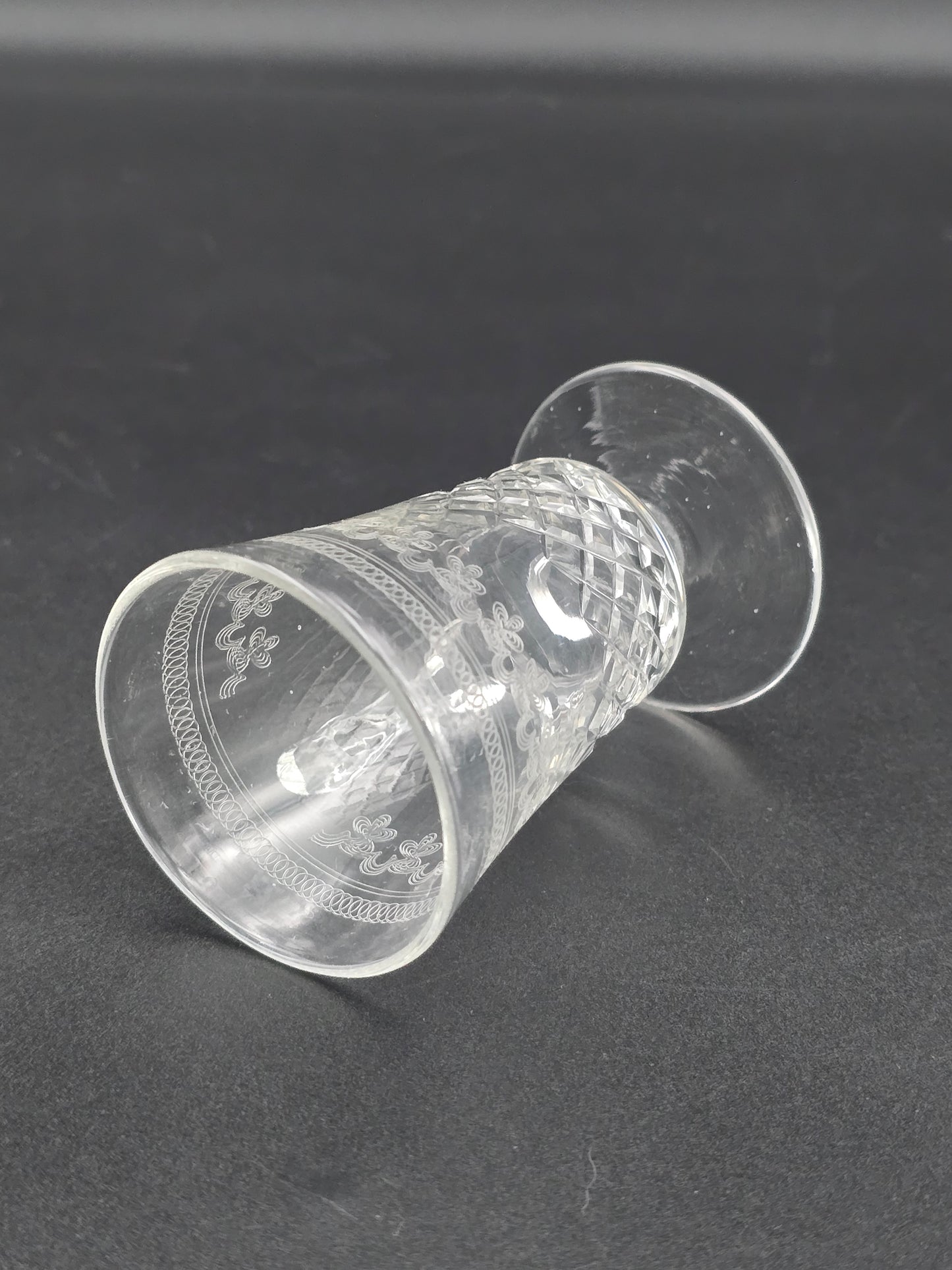 Set of 4 Lady Hamilton Pall Mall Crystal Custard cups. 75ml