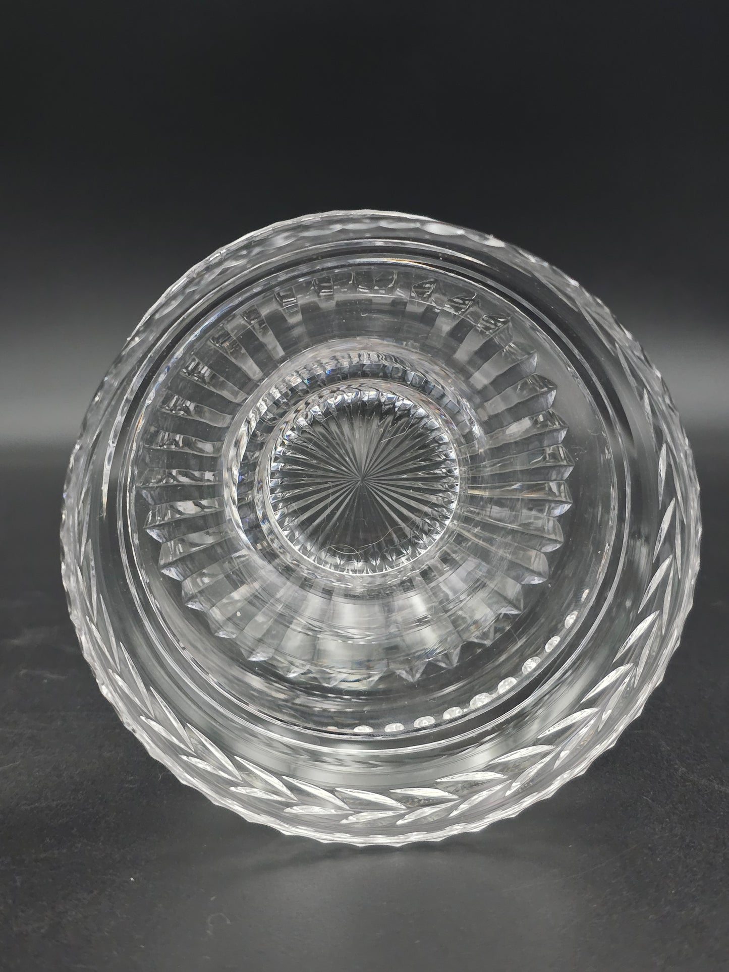 Set of 4 Stuart Crystal Arundel Dessert / Pudding  or Starter Bowls – Fan Base Design – Made in England