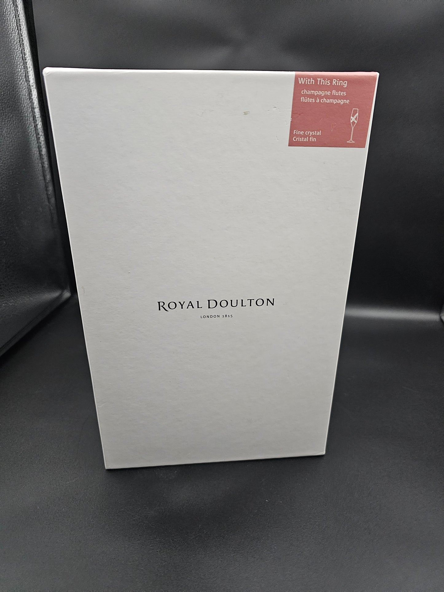 Royal Doulton With This Ring pair of Toasting Flutes With Swarovski Elements