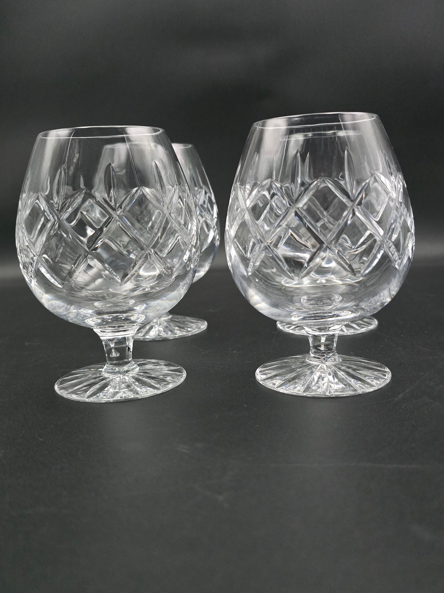 Set of 4 Crystal Brandy or Cognac glasses 11oz