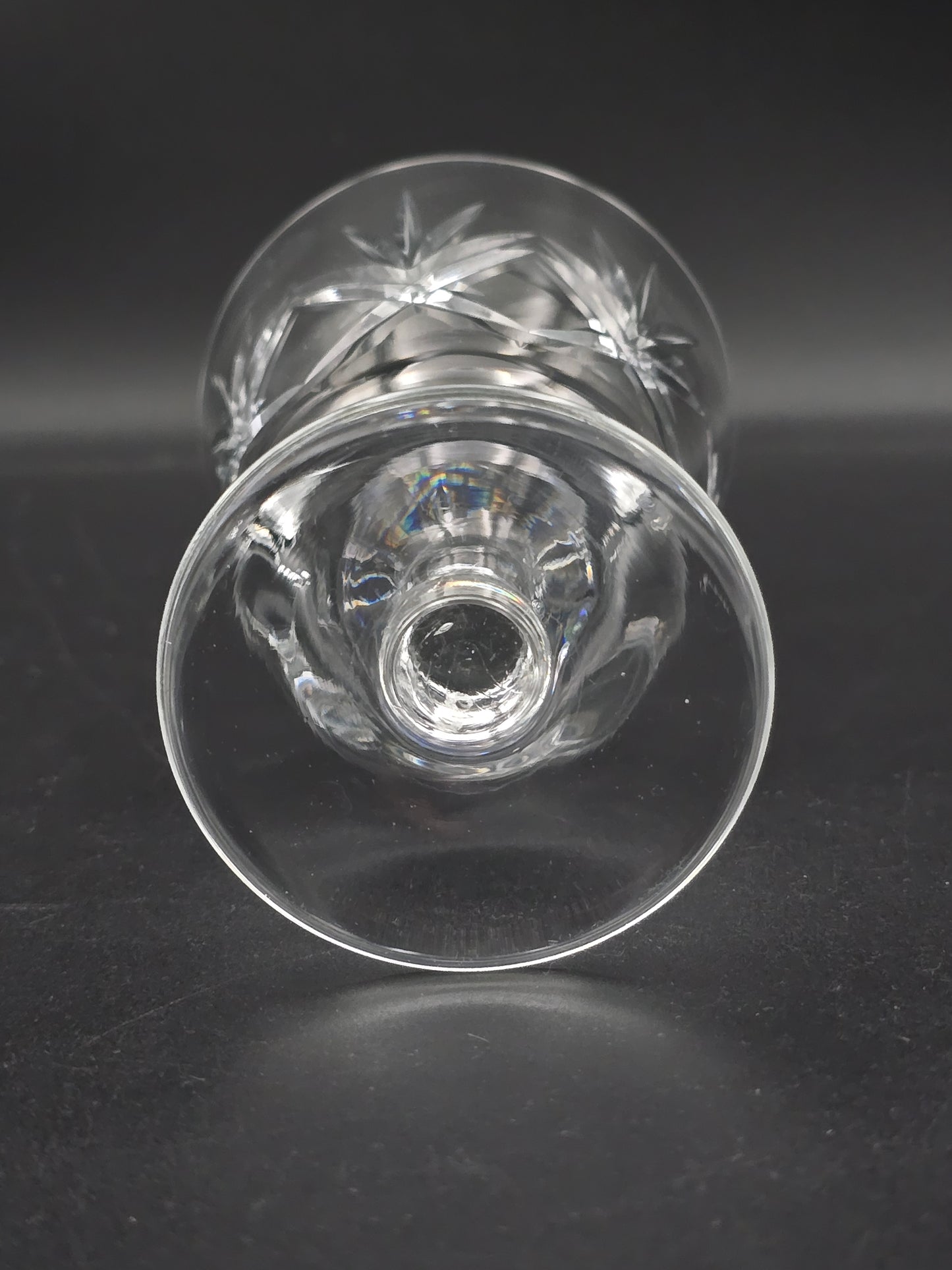 Set of 5 vintage Crystal wine glasses. 200ml.