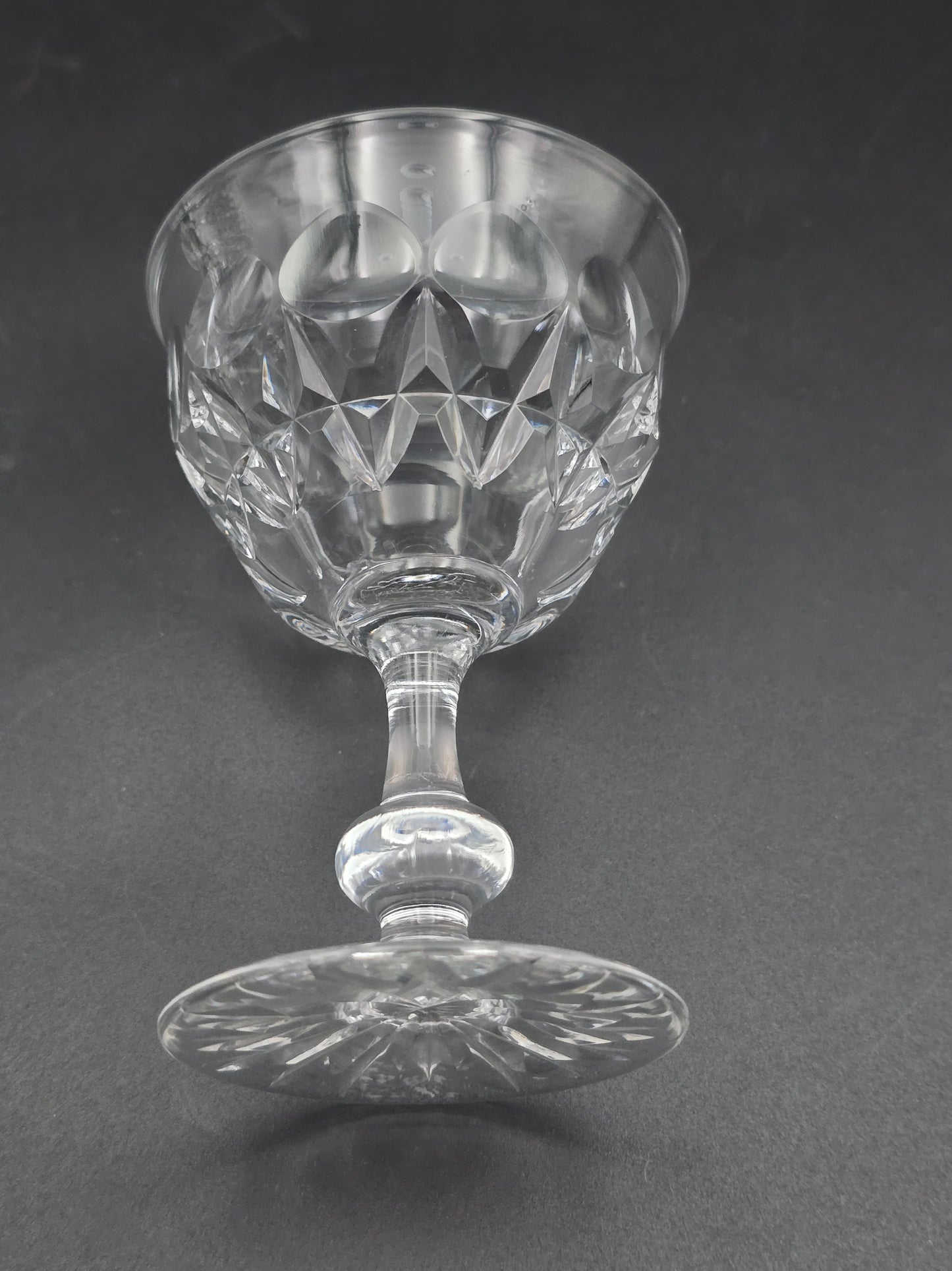 Set of 6 Tudor Crystal Raleigh Pattern English Crystal Coupe glasses 100ml