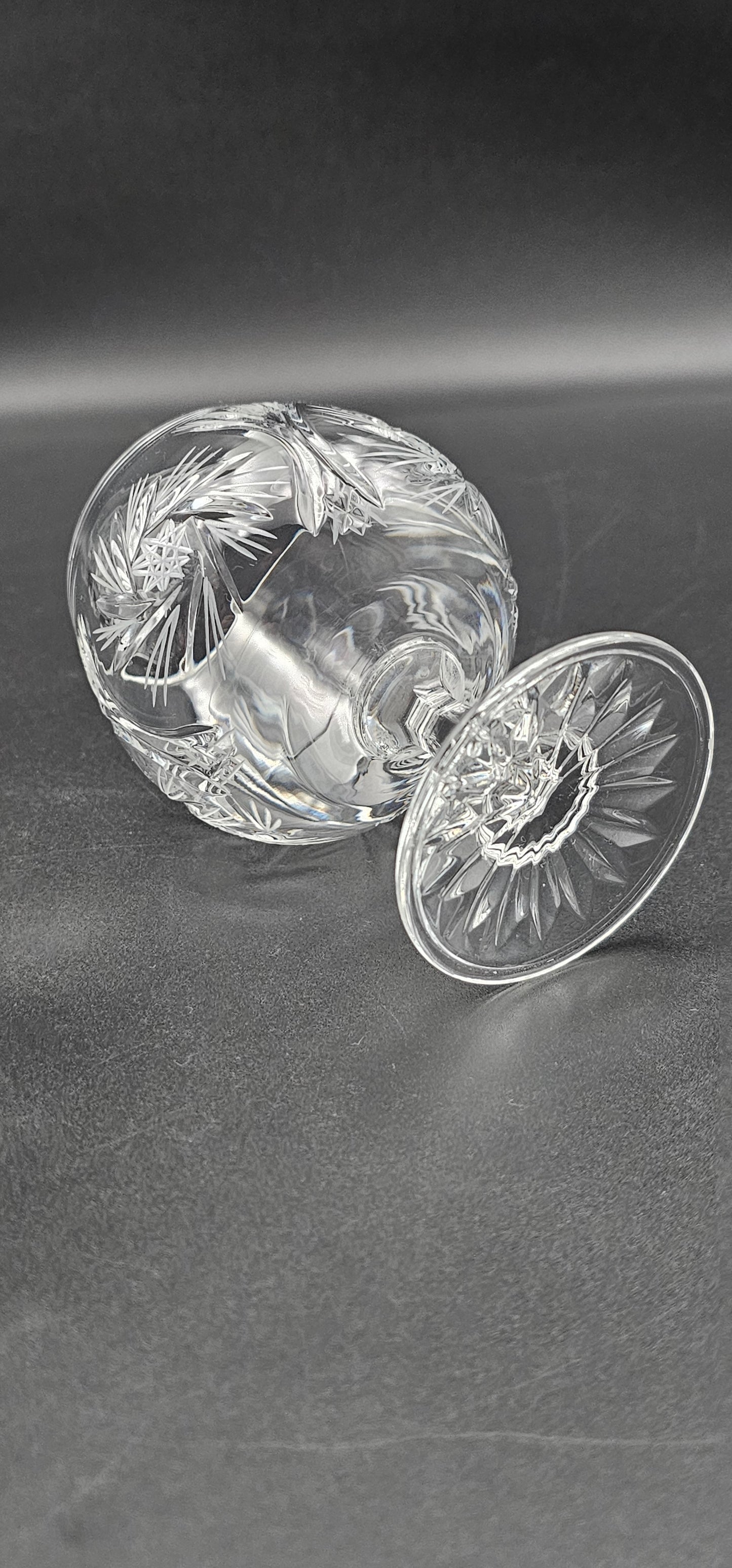 Set of 6 brandy or Cognac Crystal glasses 7oz