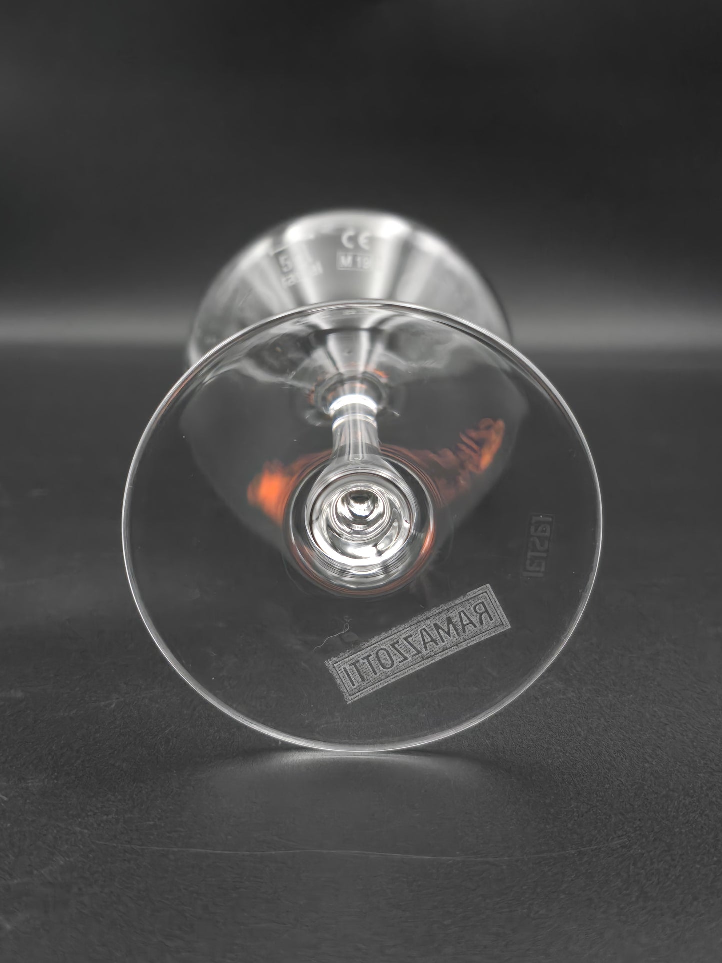 Set of 6 Ramazzotti Aperitivo Rosato Crystal Glasses. 550ml 22.5cm tall.