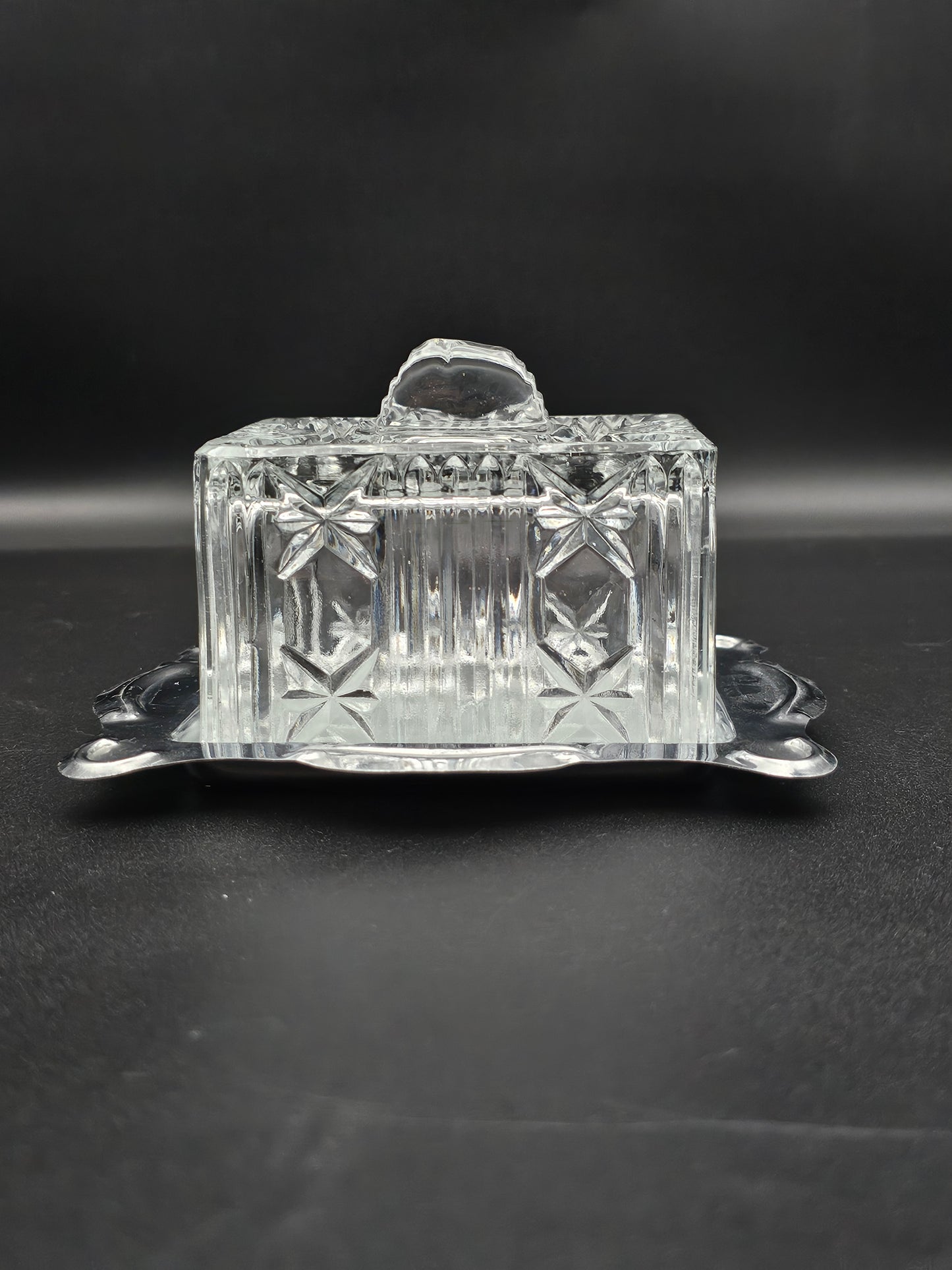 Beautiful Crystal butter dish