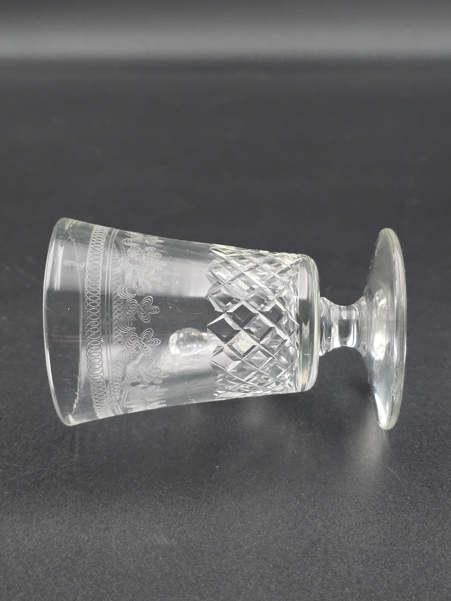 Set of 4 Lady Hamilton Pall Mall Crystal Custard cups. 75ml