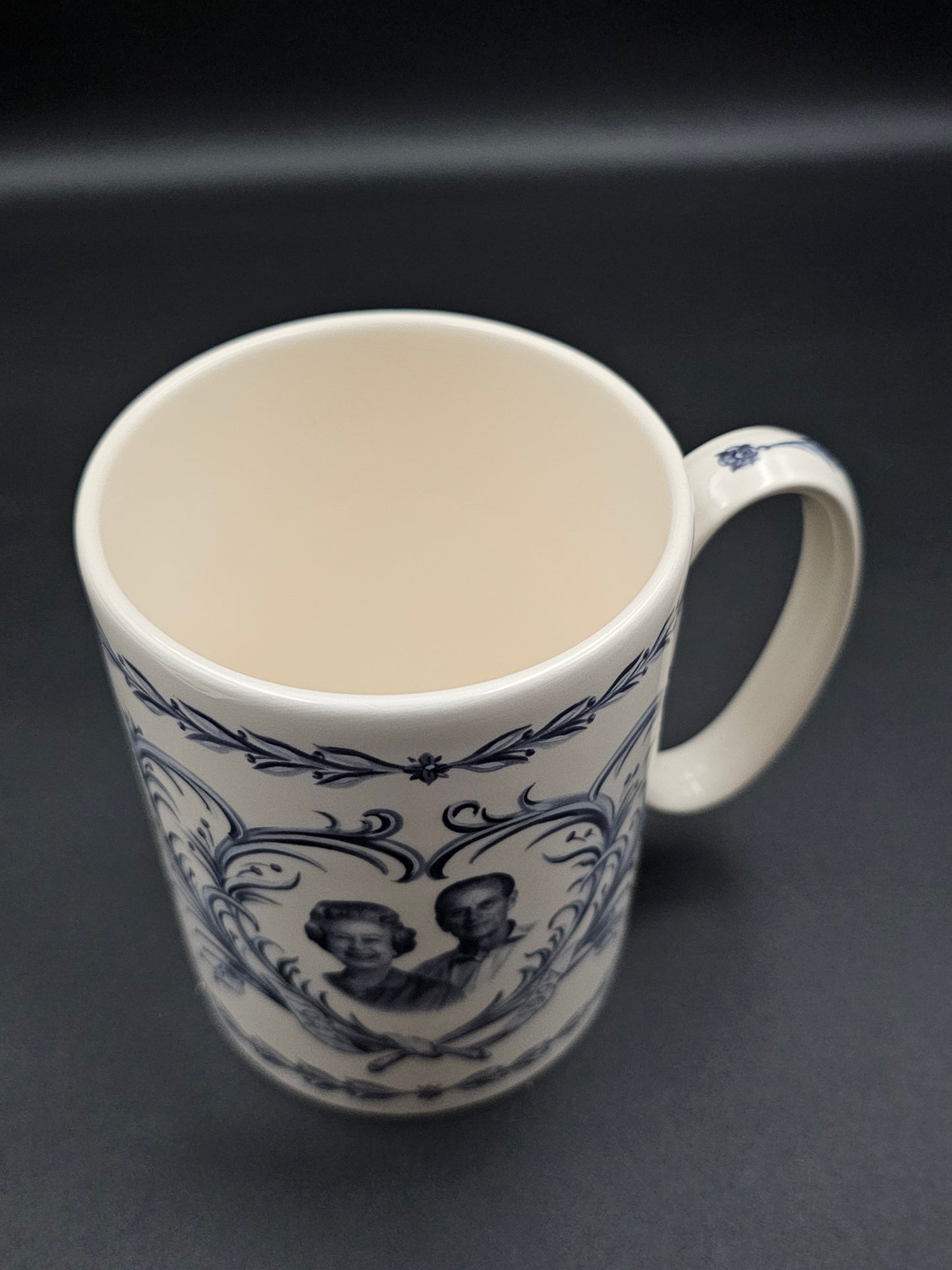 Vintage Wedgwood Mug , the Royal Golden Wedding Anniversary 1947 - 1997 Snowdon.