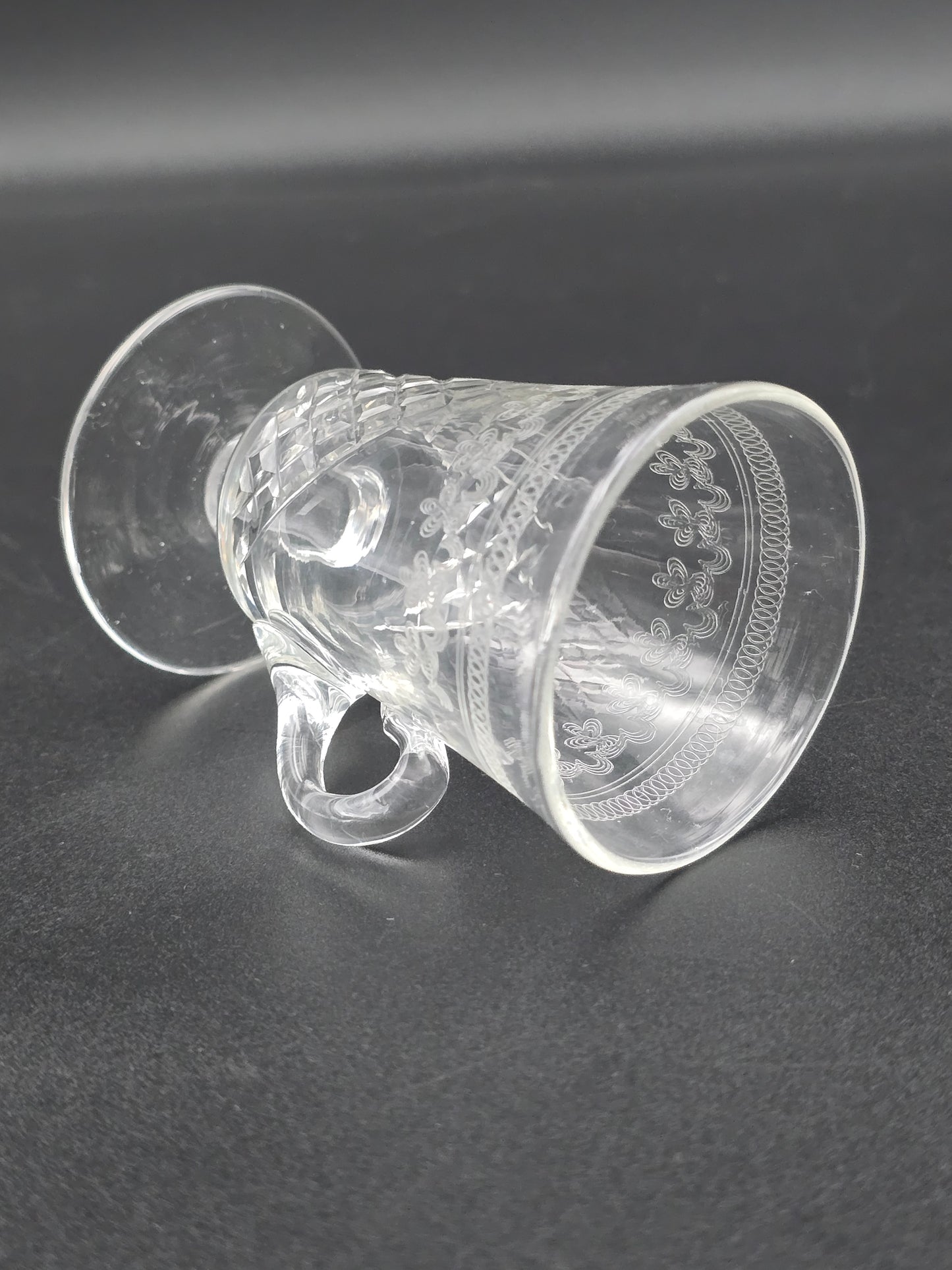 Set of 4 Lady Hamilton Pall Mall Crystal Custard cups. 75ml