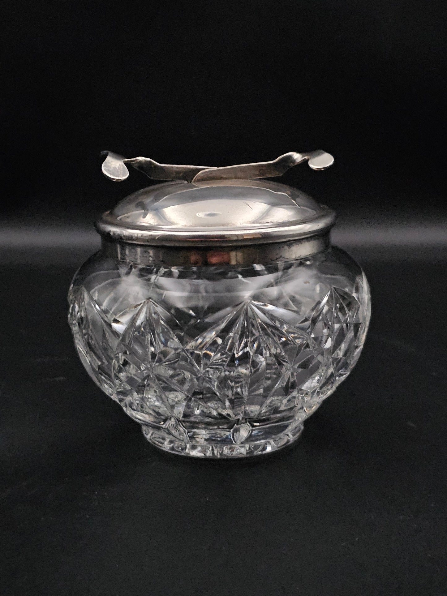 Beautiful vintage glass sugar cube bowl