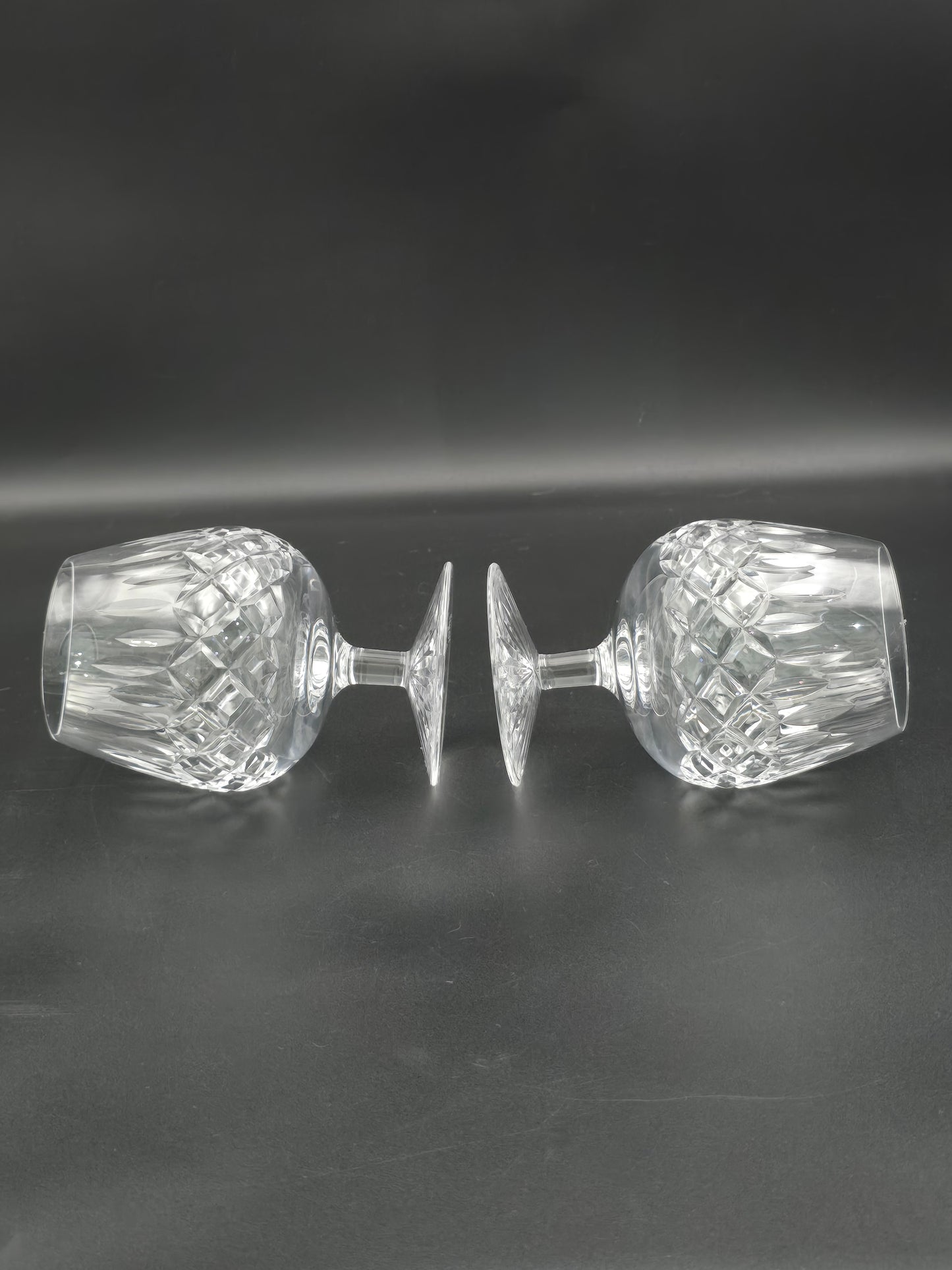 Pair of Stuart Crystal Glendevon Pattern Brandy Glasses 11oz