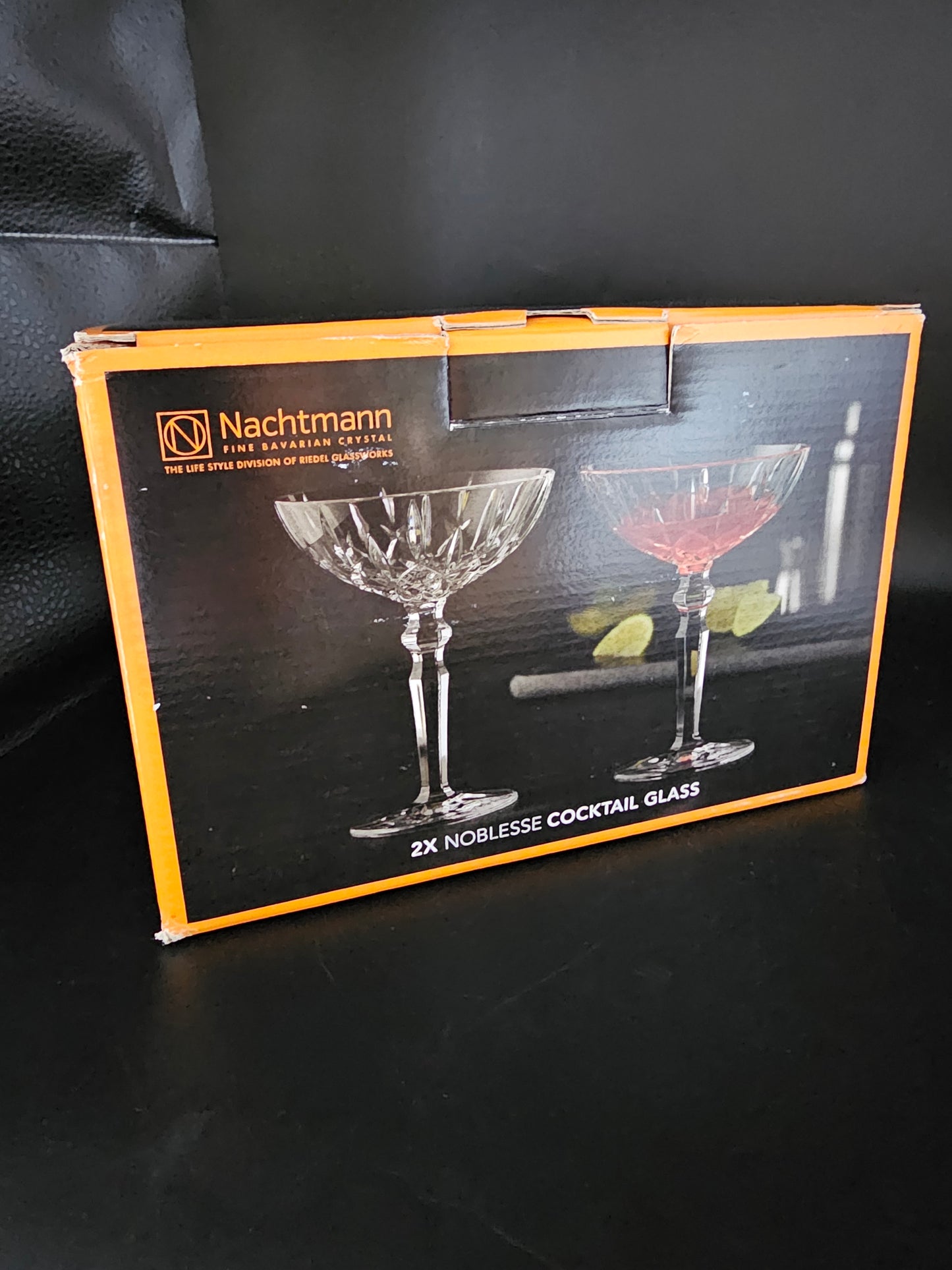 Set of 4 Nachtmann Noblesse Crystal Cocktail Champagne Coupes.  Boxed. 180ml