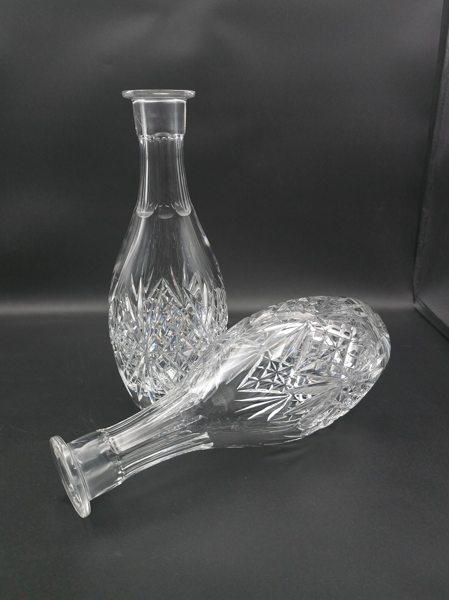 Beautiful pair of Crystal Decanters