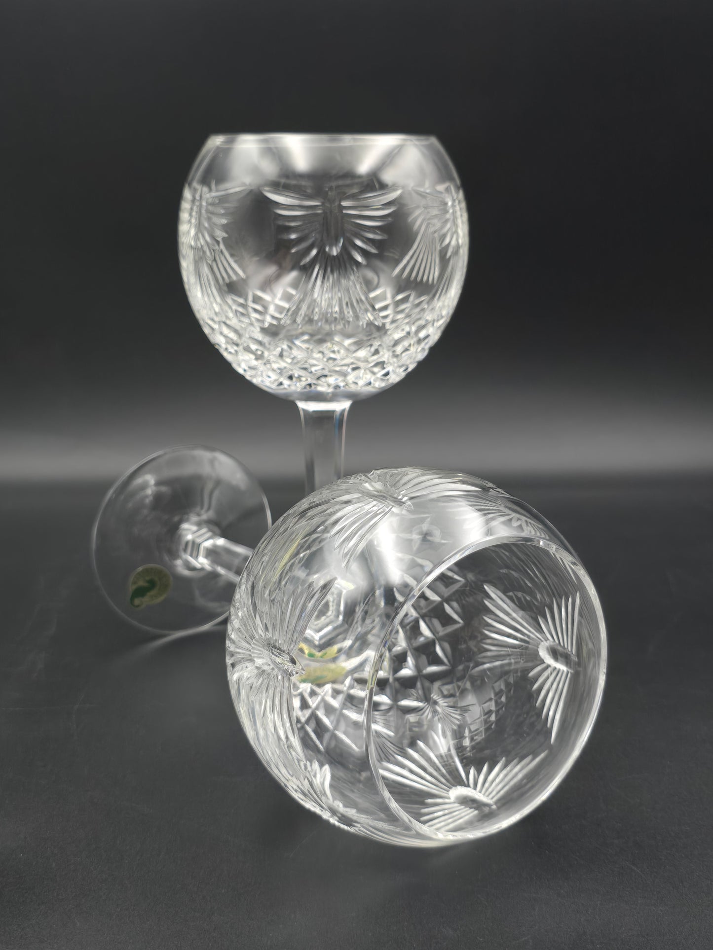 Waterford Crystal The Millennium Collection Toasting Goblets Pair. Fifth Toast - Peace. Boxed