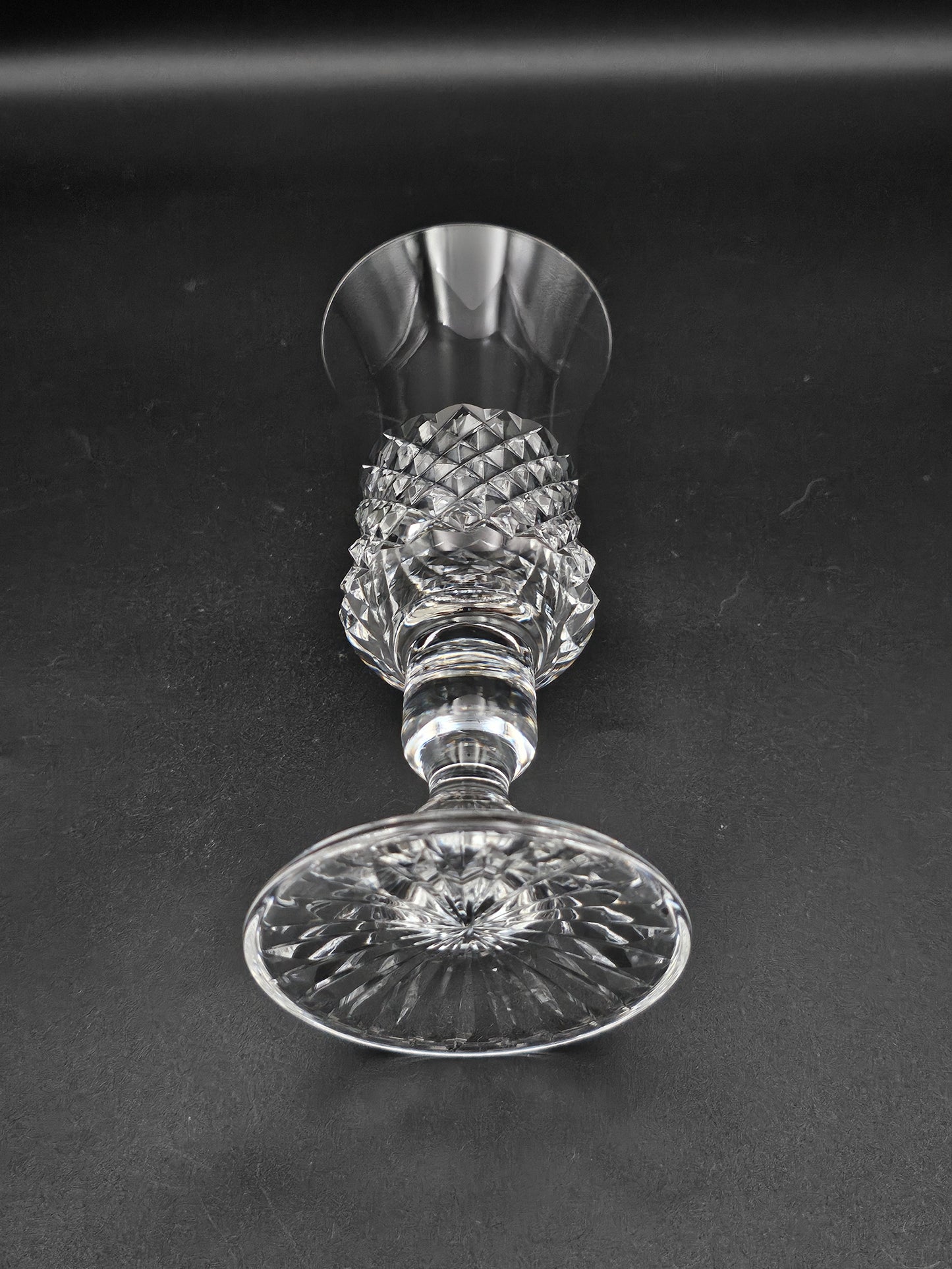 Pair (3) of stunning footed crystal drinking glasses 150ml