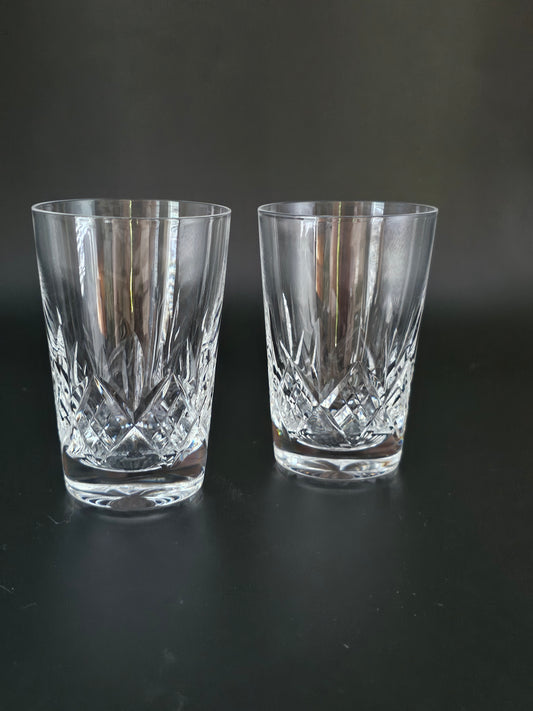 Pair of Stuart Crystal Glengarry pattern Liqueur glasses. 150ml