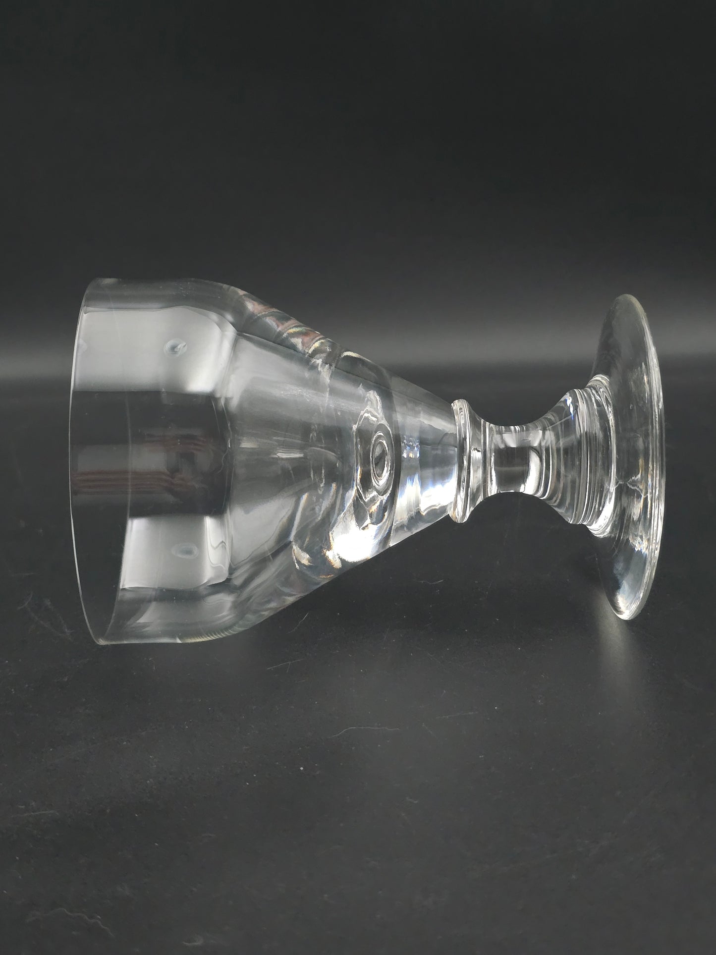 Set of 4 Whitefriars Apollo Pattern Claret glasses or Rummers 375ml