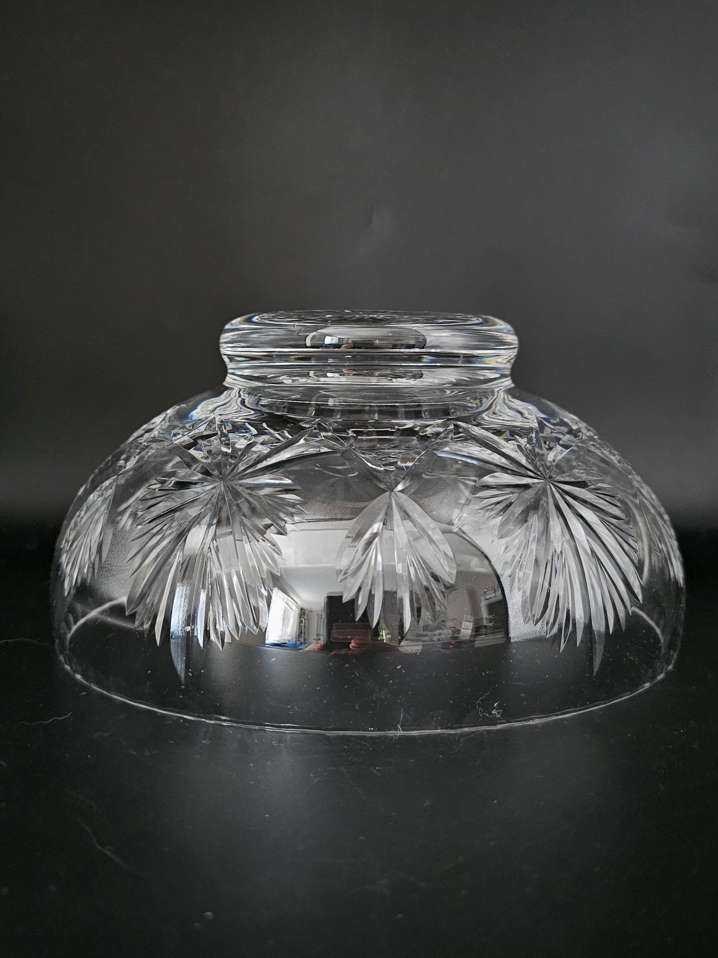 Edinburgh Crystal Glass Salad Bowl. Star Of Edinburgh Classic collection