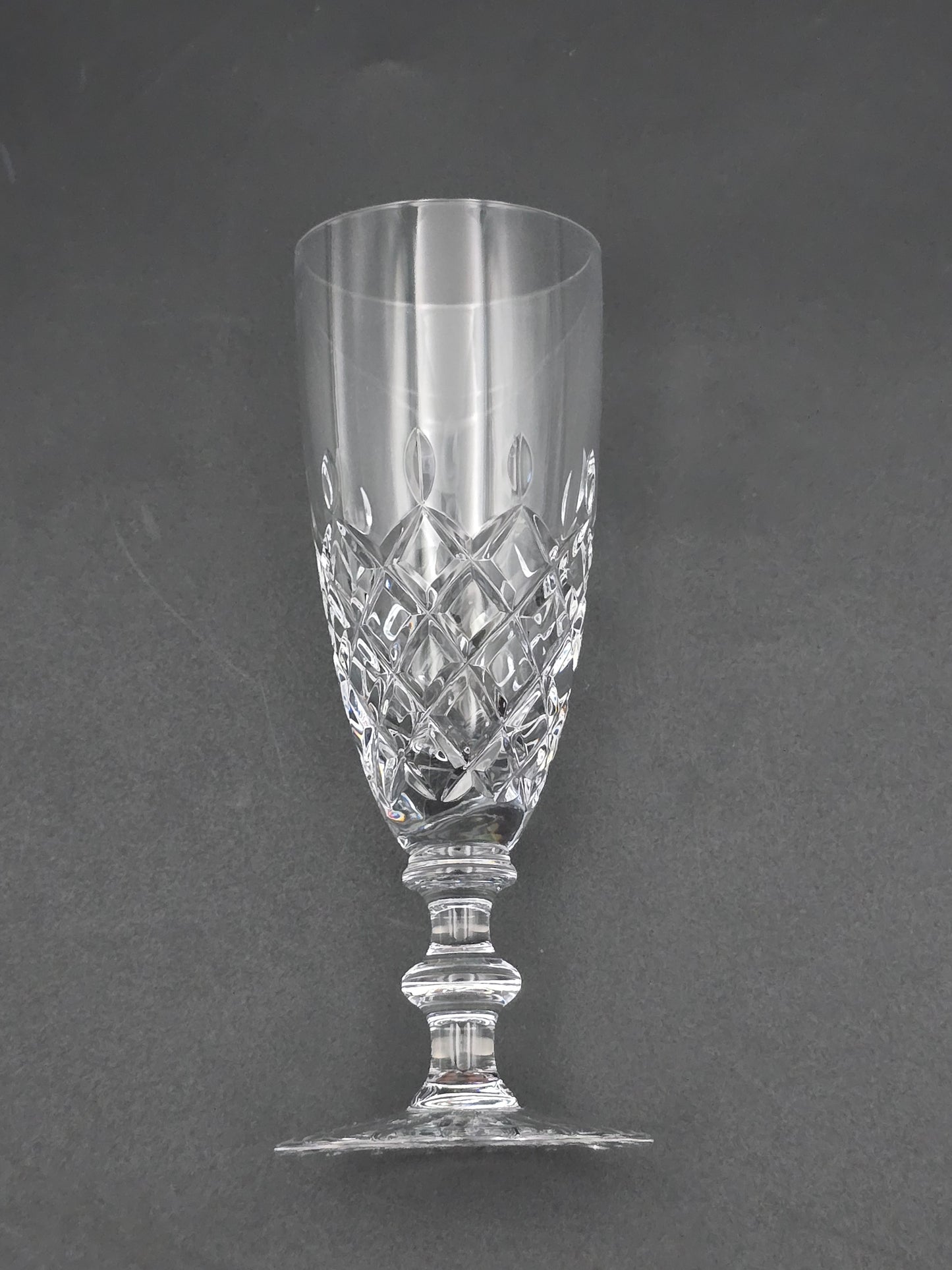 Set of 4 small Crystal Champagne flutes. 120ml