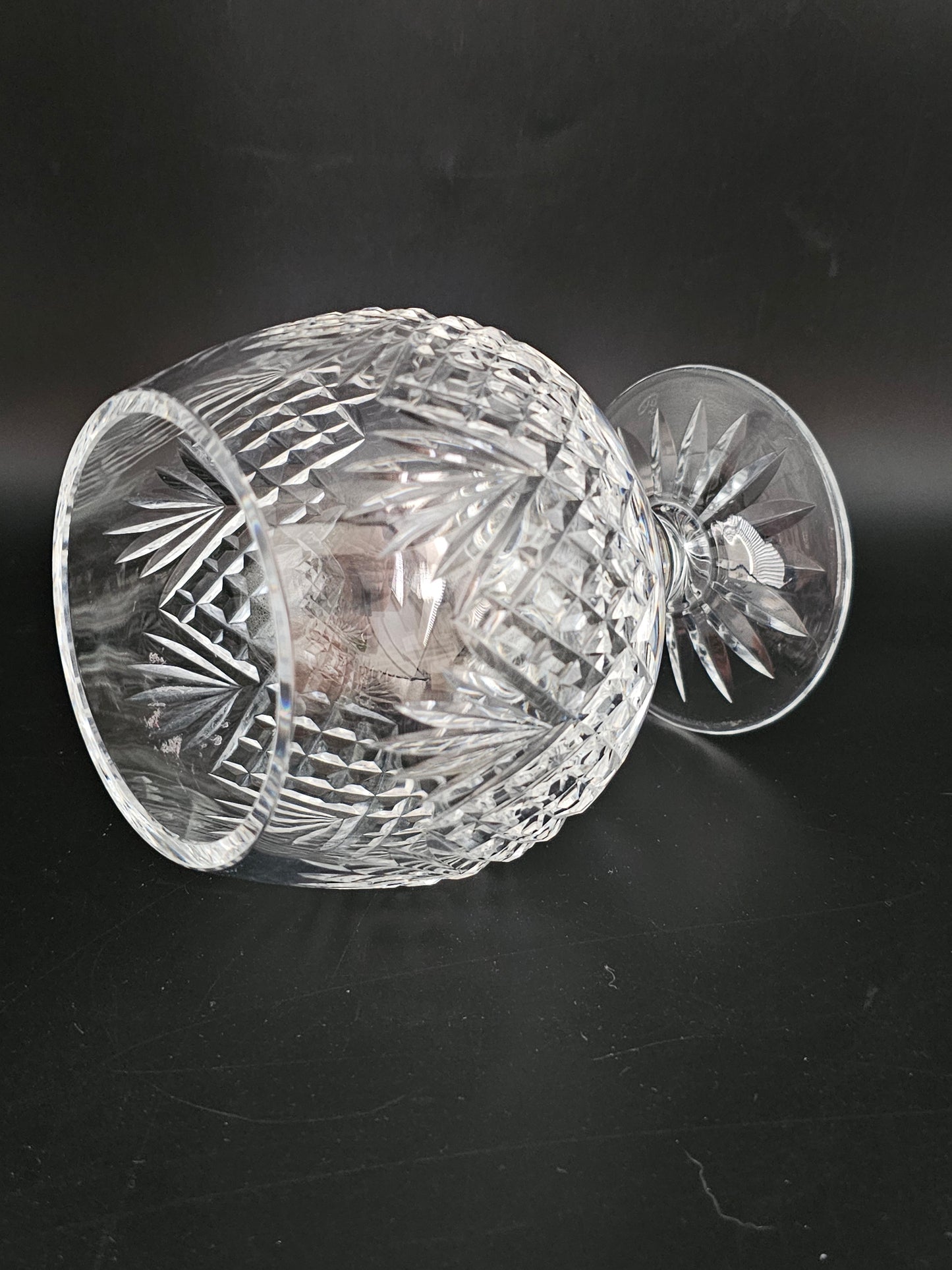 Royal Brierley Footed Crystal Rose Bowl