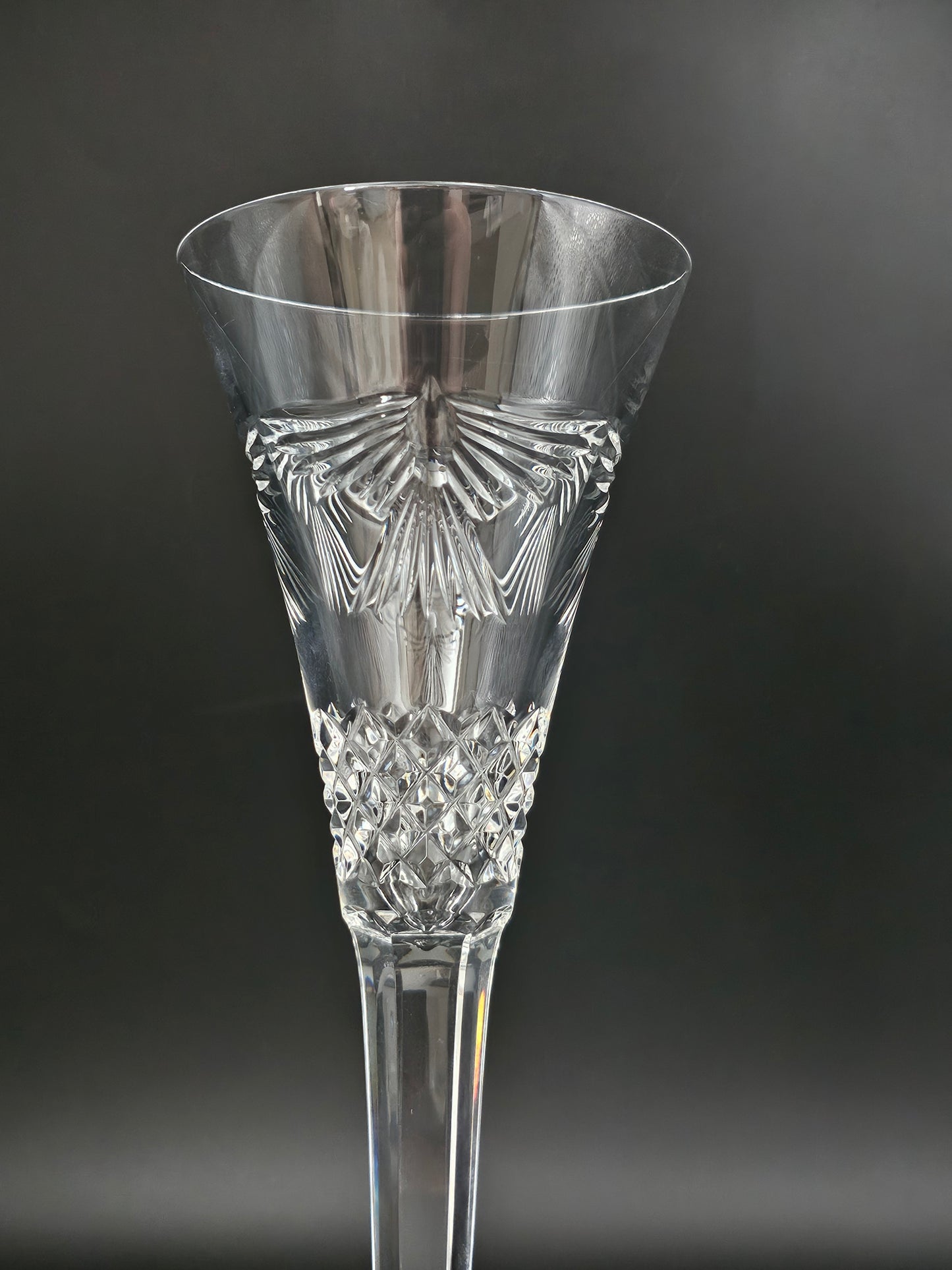 Waterford Crystal Glass Happiness Single  Champagne Flute. 23.5cm