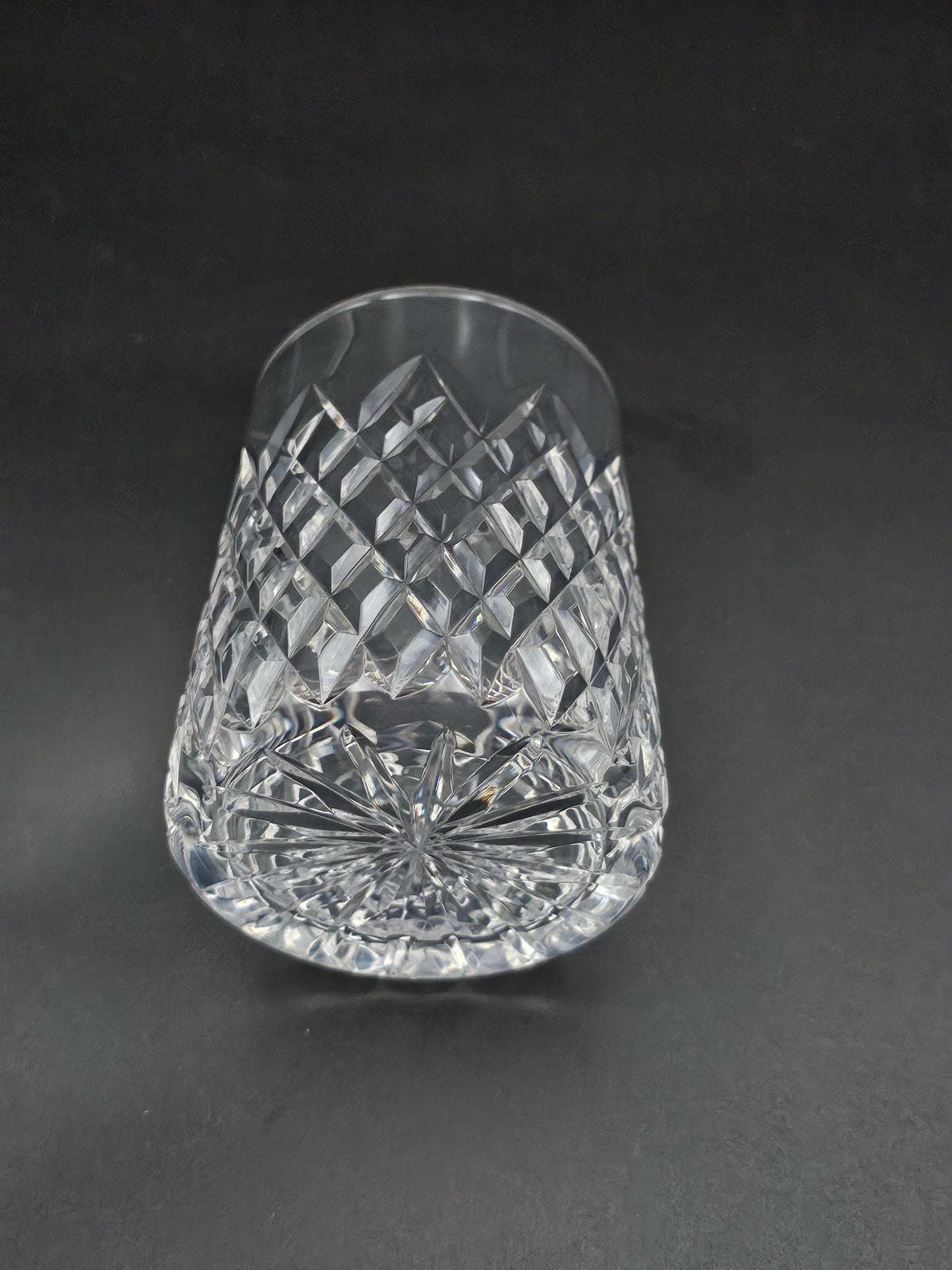 Set of 4 Cut Crystal Tumblers Tyrone Sperrins Pattern 225ml