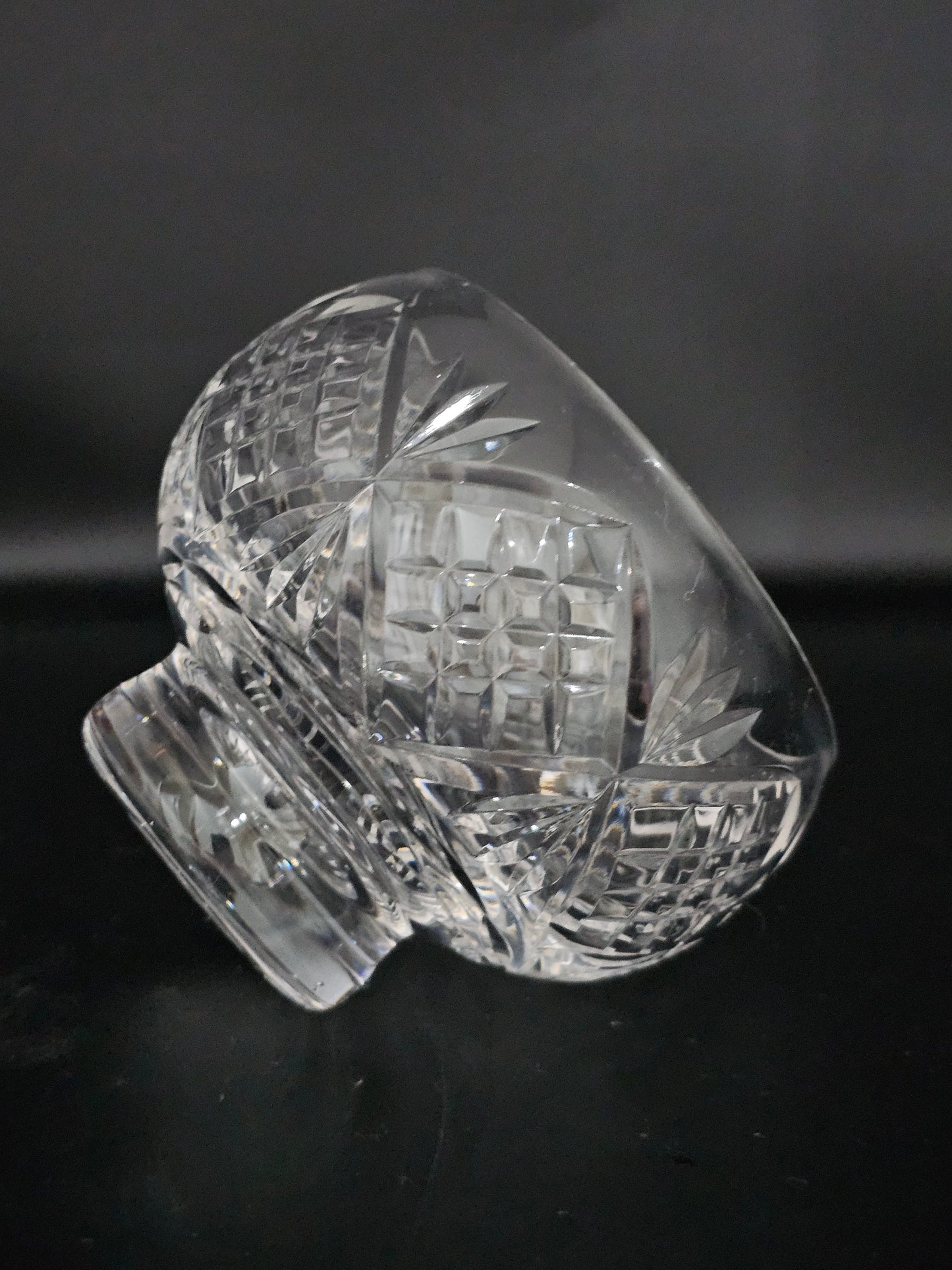 Small Crystal Rose Posy Flower bowl 12.5cm wide