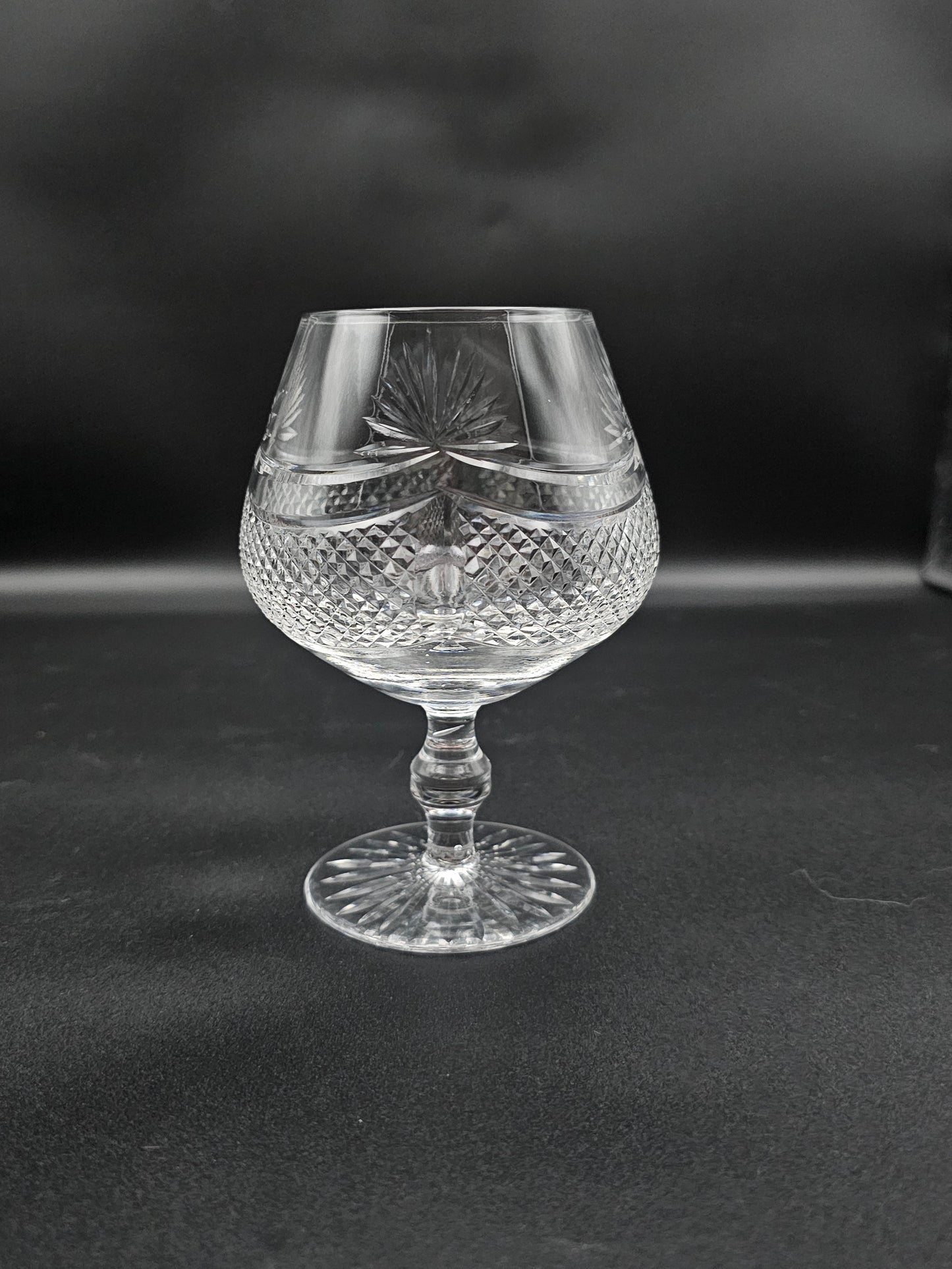 Fantastic 5 footed Crystal Brandy Cognac glasses 11oz