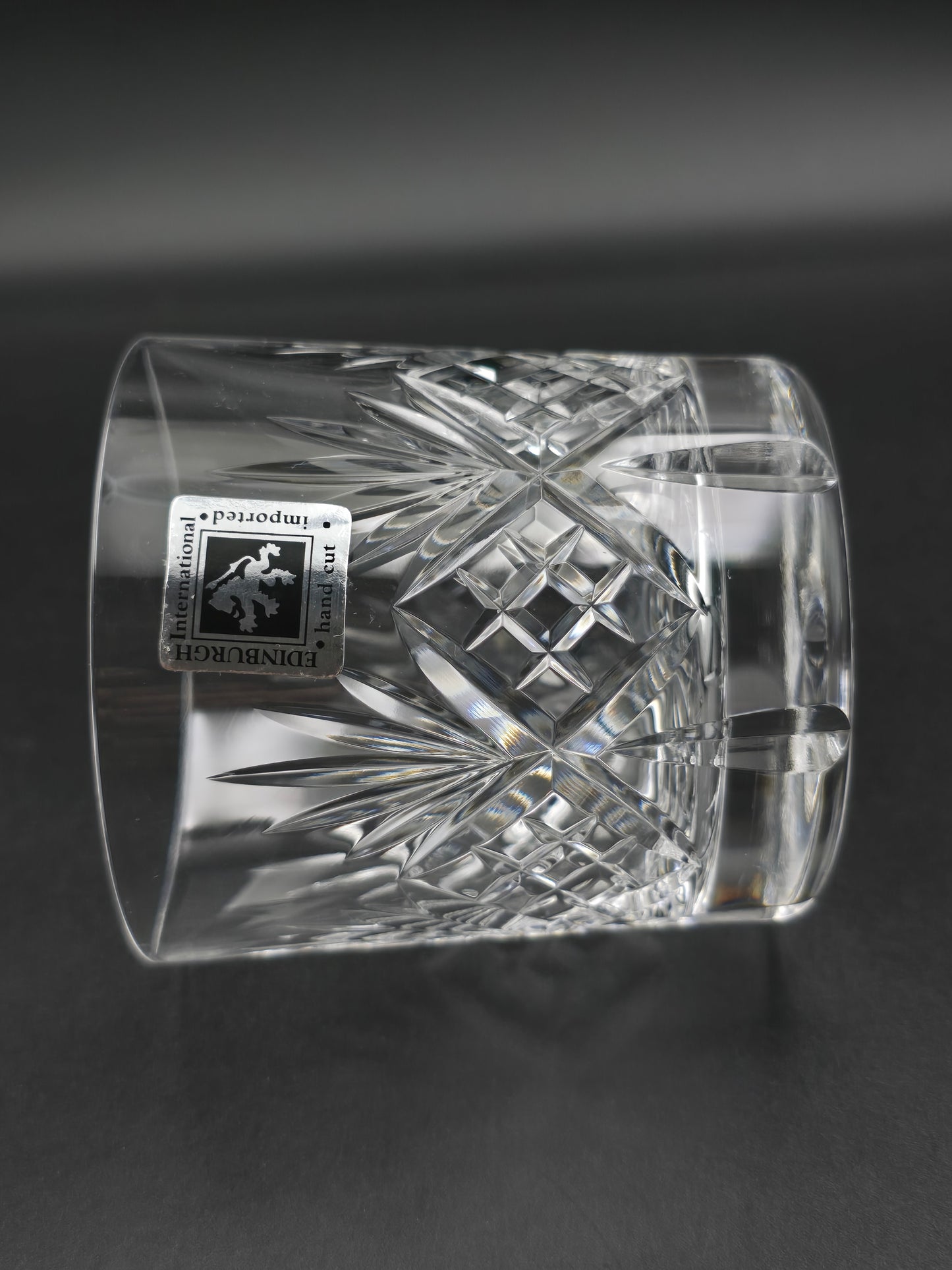 Set of 6 Edinburgh Crystal Embassy 10oz Tumblers – Star Cut Base – Original Box & Stickers – Vintage Glassware