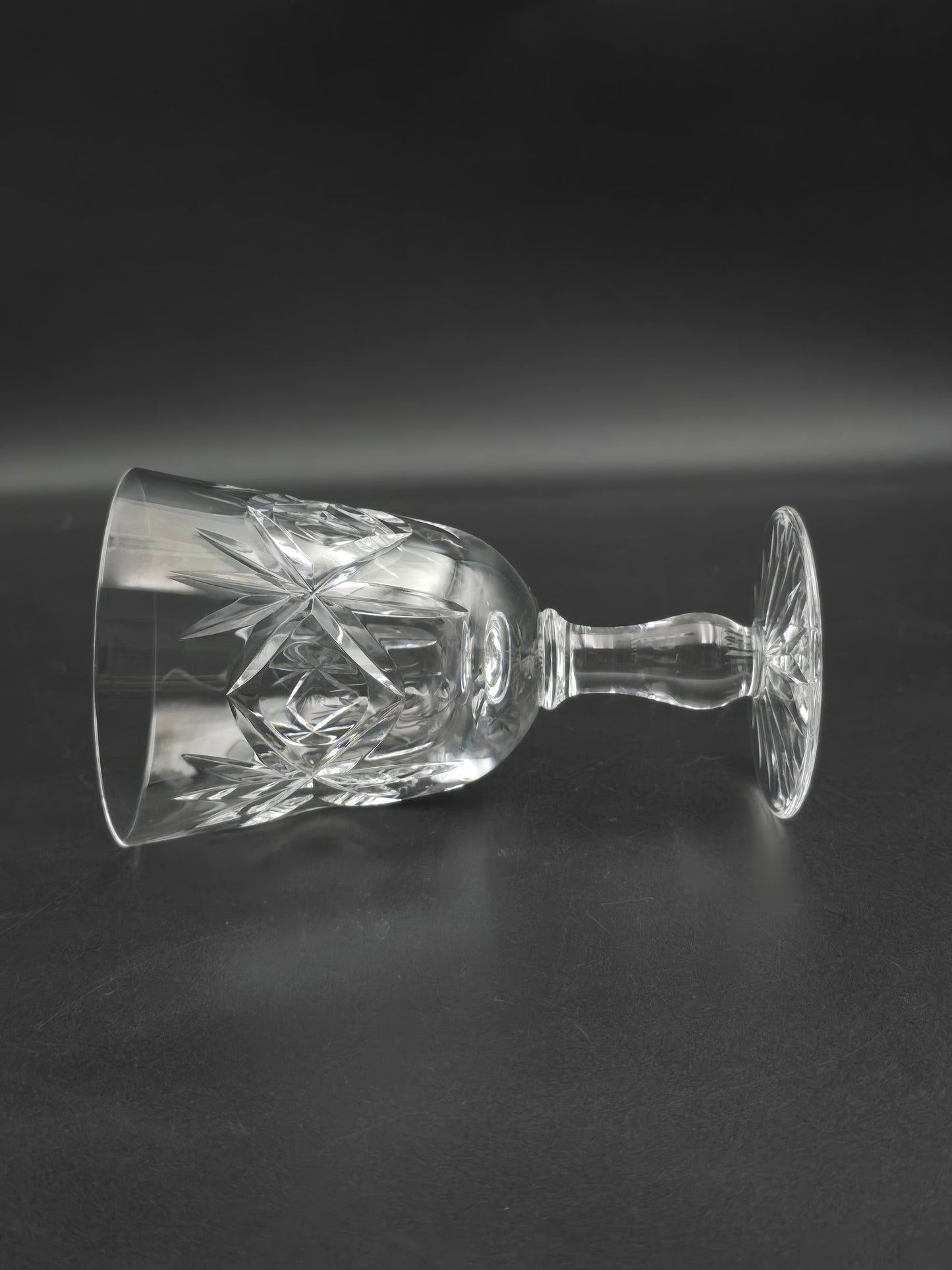 Set of 4* Large Vintage Crystal wine glasses. 250ml